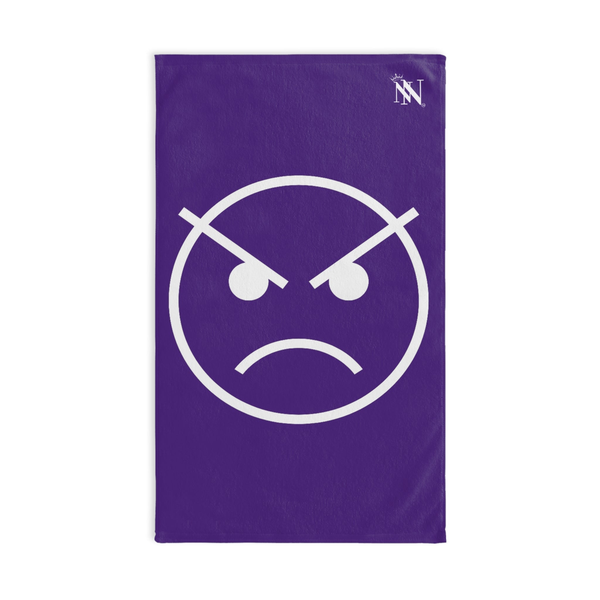 Angry Emoji Purple | Mix & Match Classic Fun-Flirty Loversâ Towels