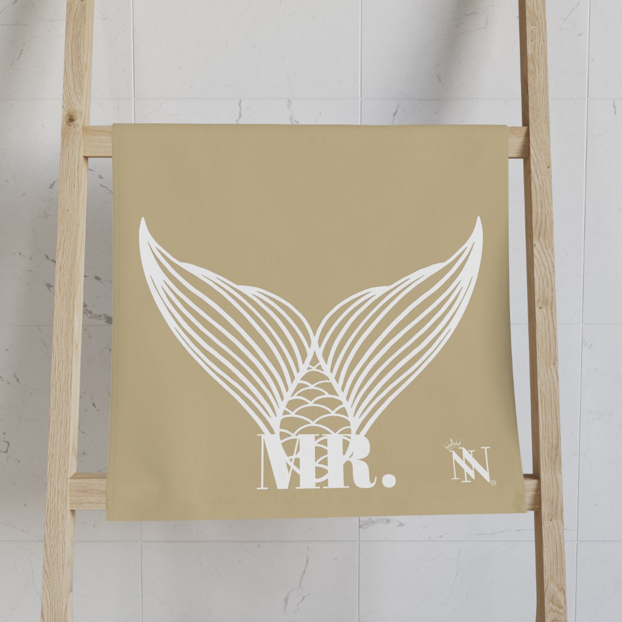 Mr. Mr. Mermaid Shareable Sides Gold Cum Towel