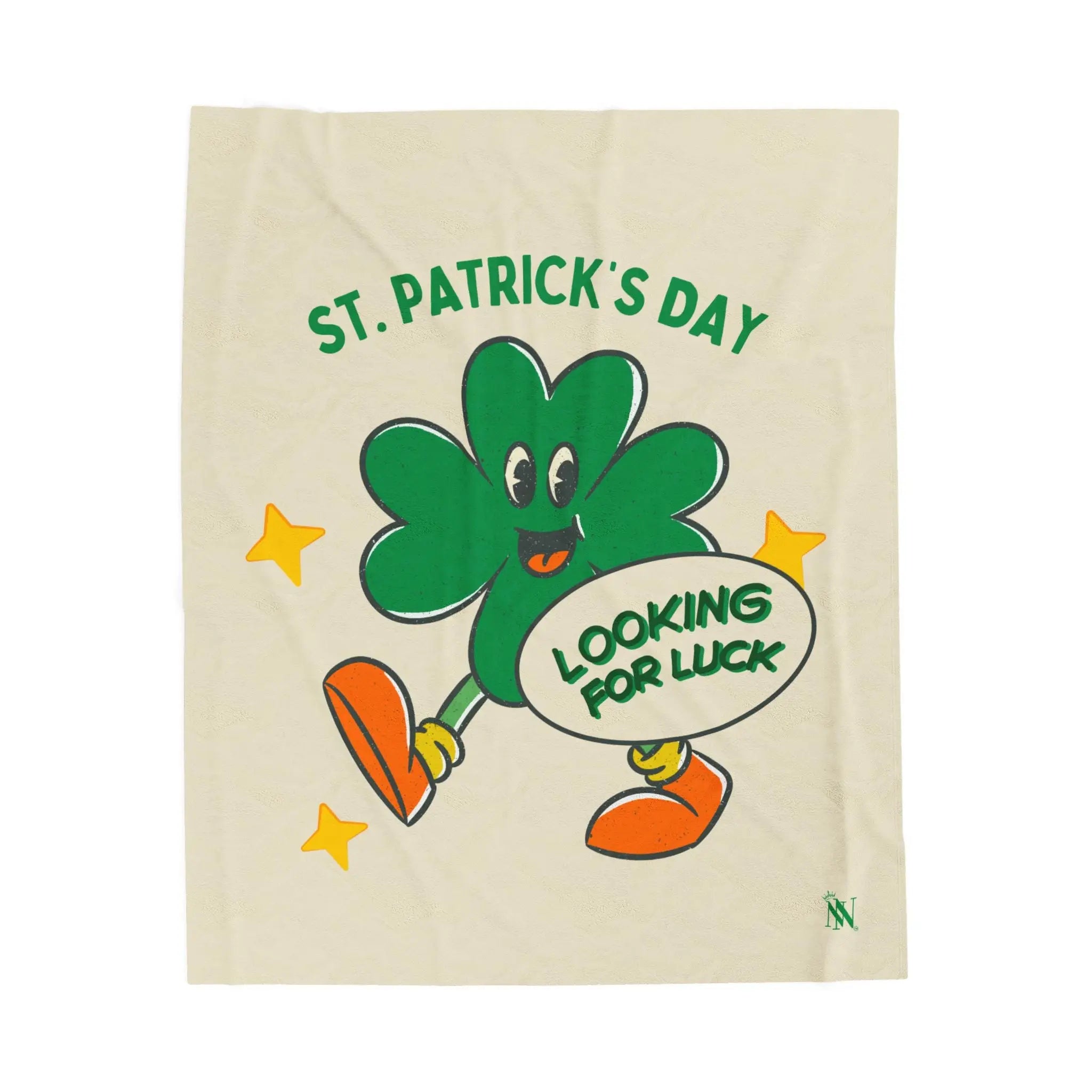 Looking for Luck Shamrock St. Patrick’s Day | Mix & Match Soft Fun-Flirty Lovers’ Blankets