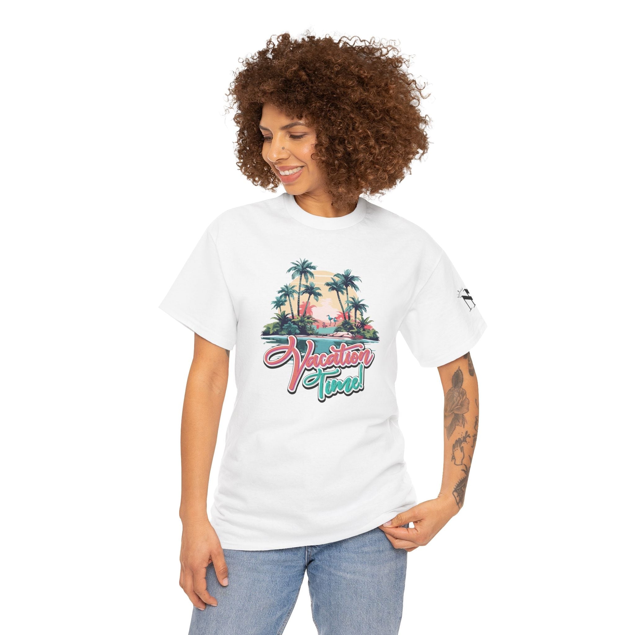 Vacation Time | Mix & Match Cotton Unisex Fun-Flirty Lovers’ T-Shirts