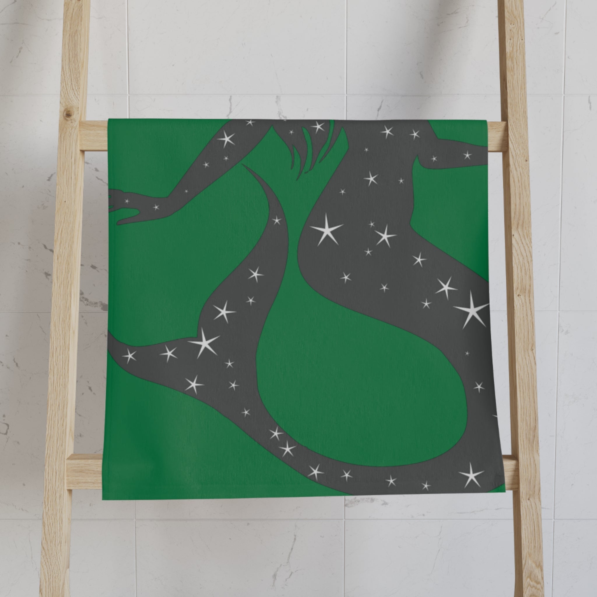 Mermaid Star Green Cum Towel