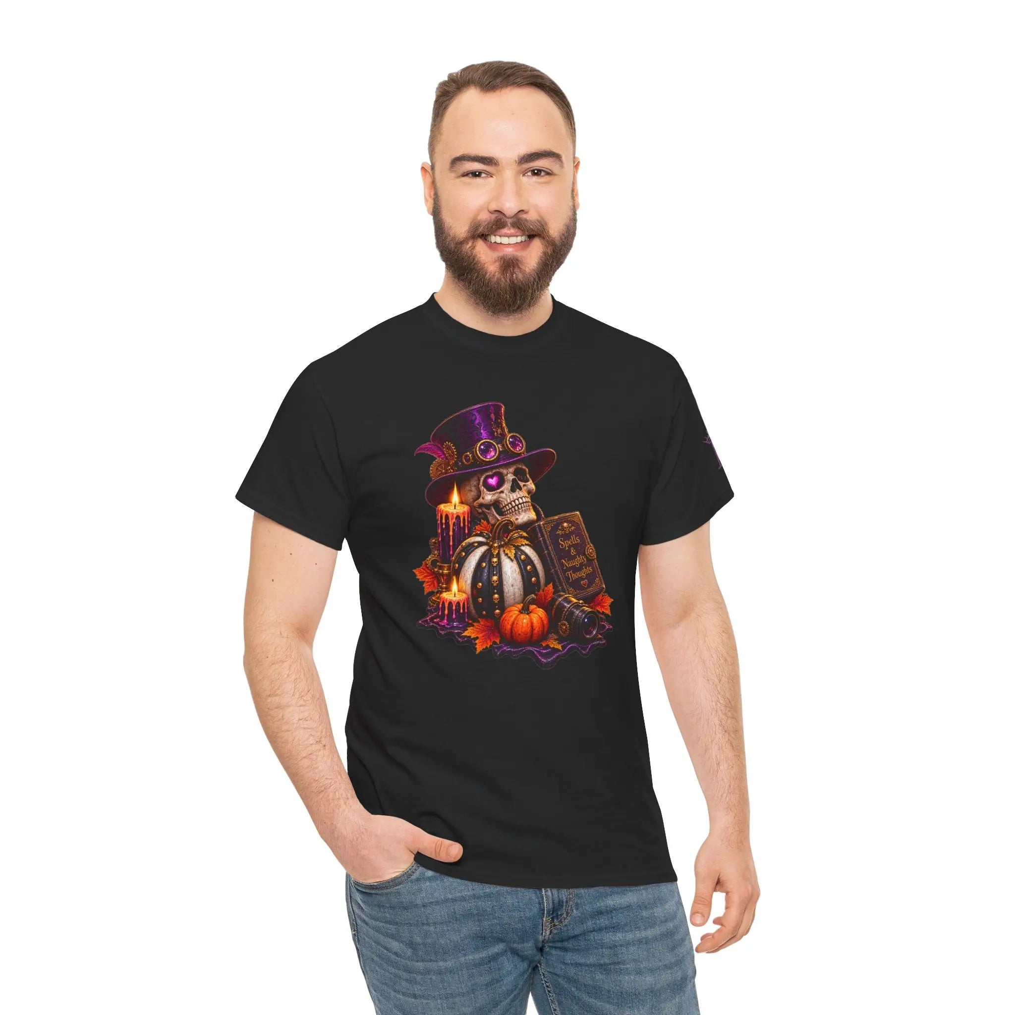 Spells & Naughty Thoughts Skull | Nectar Napkins Fun-Flirty Lovers’ T-Shirts