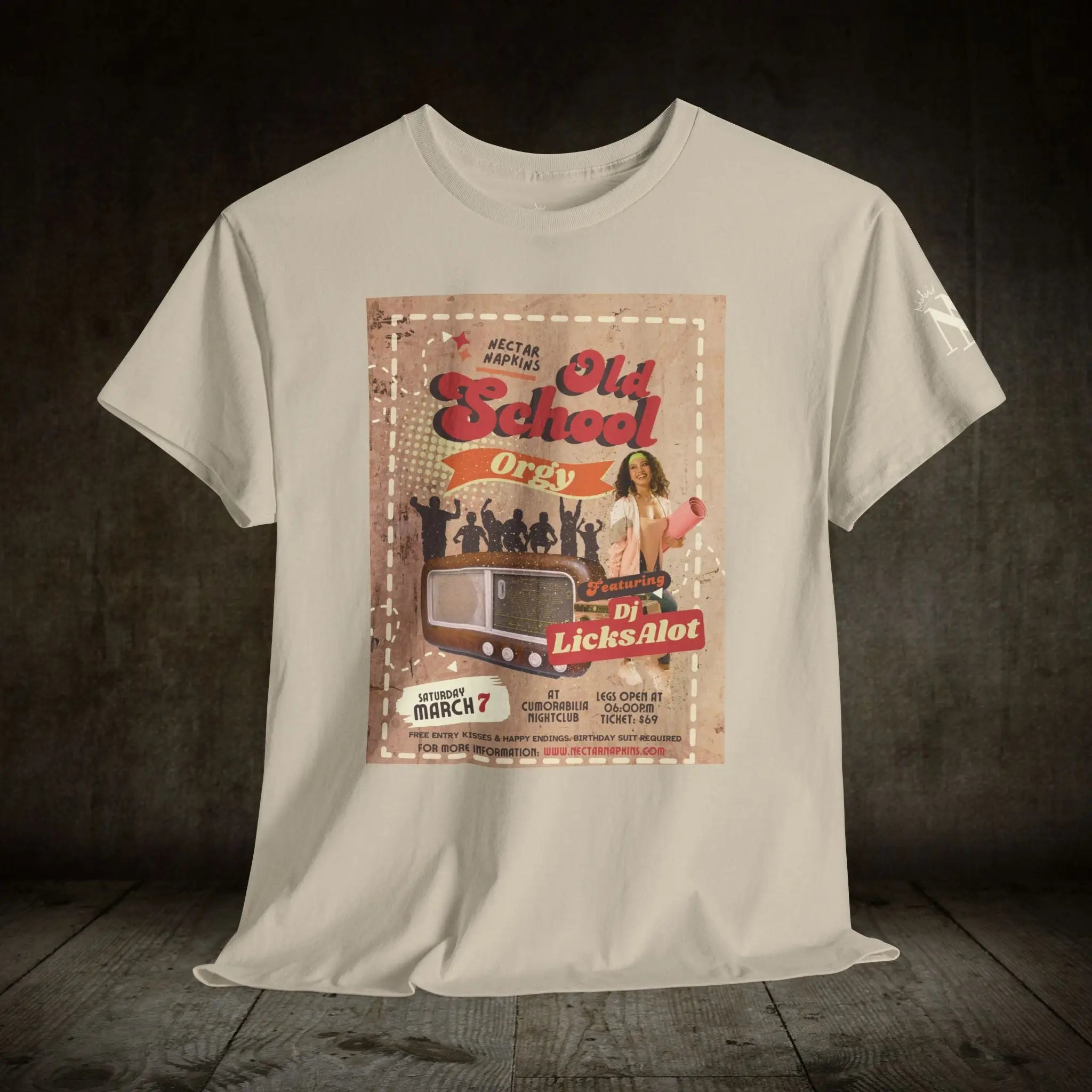 Old School Orgy | Mix & Match 100% Cotton Unisex Fun-Flirty Lovers’ Tees