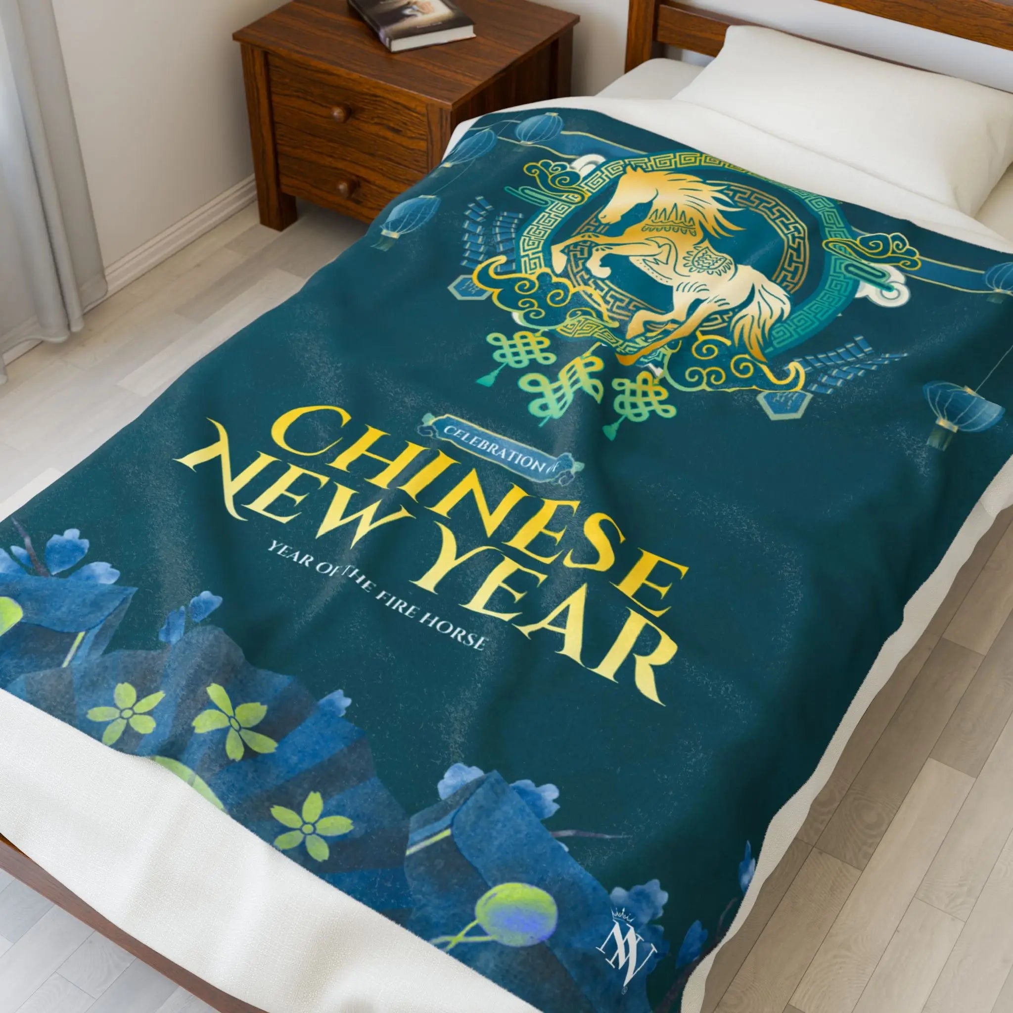 Celebration of Chinese New Year Lovers’ Silky Soft Blanket