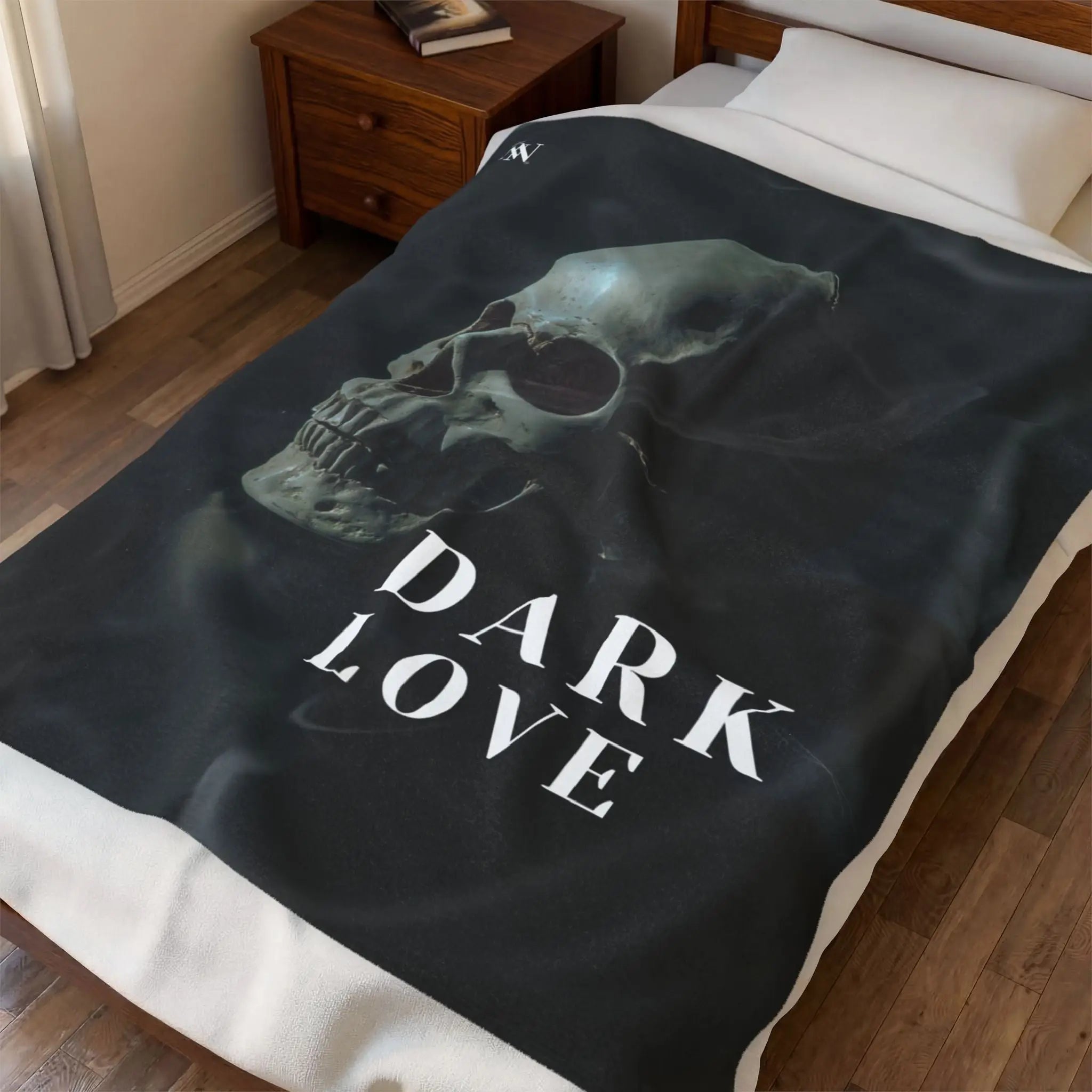 Dark Love Skull Photograph Romantic Sex Gifts Blanket