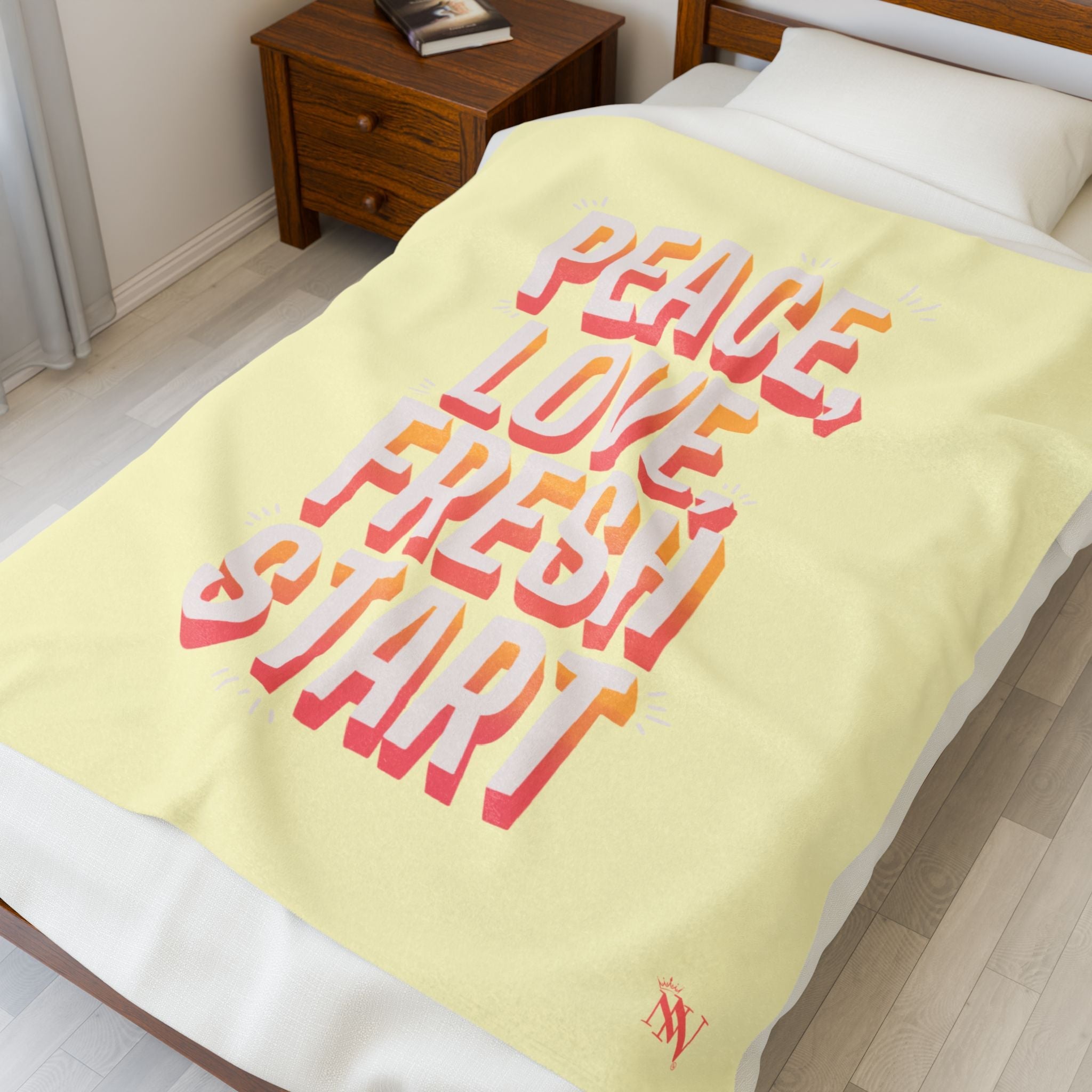 Peace Love Fresh Start | Mix & Match Velveteen Fun-Flirty Lovers’ Blankets