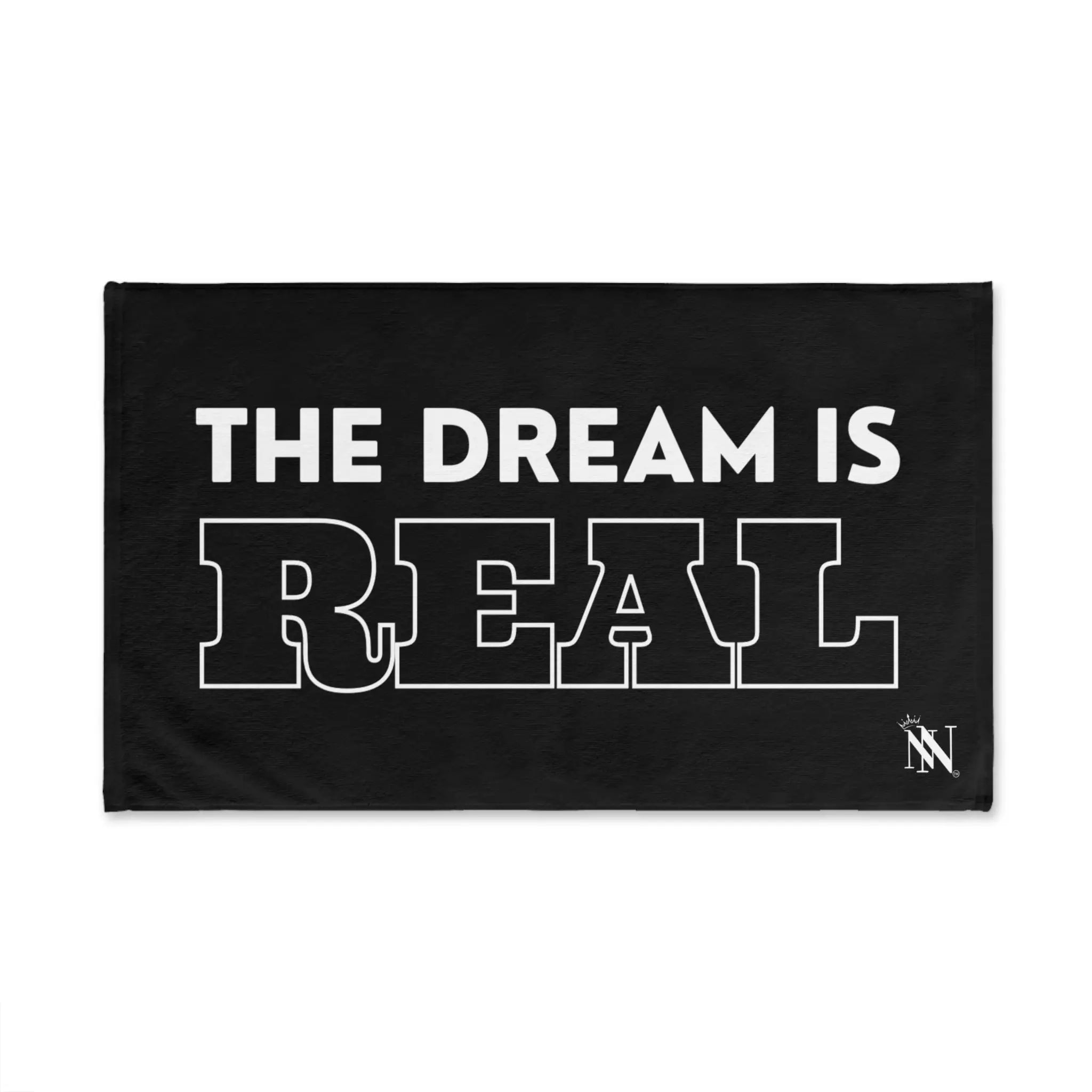 The Dream is Real Black Cum Towel