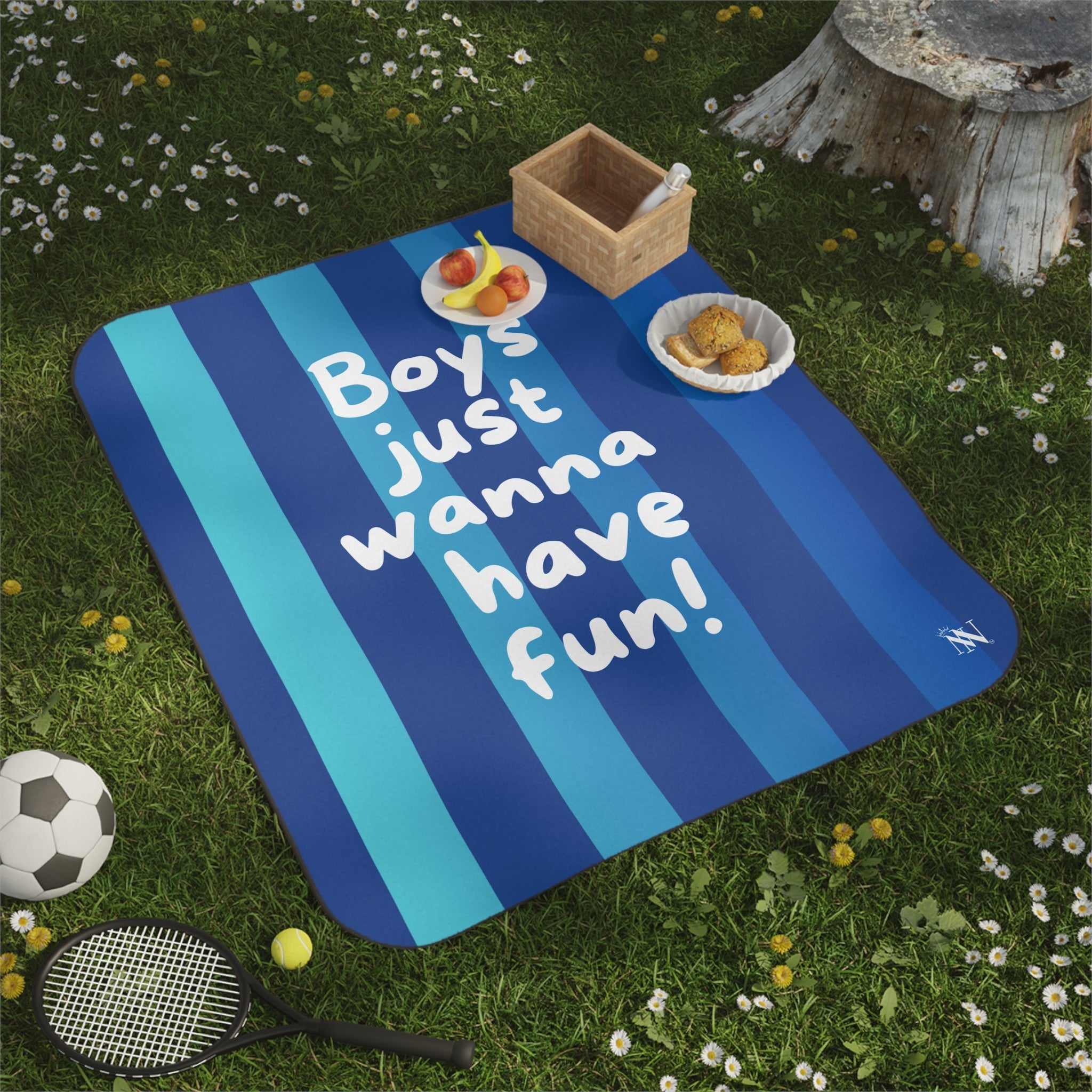Boys Just Wanna Have Fun! | Mix Match Fun-Flirty Lovers’ Water-Resistant Blankets