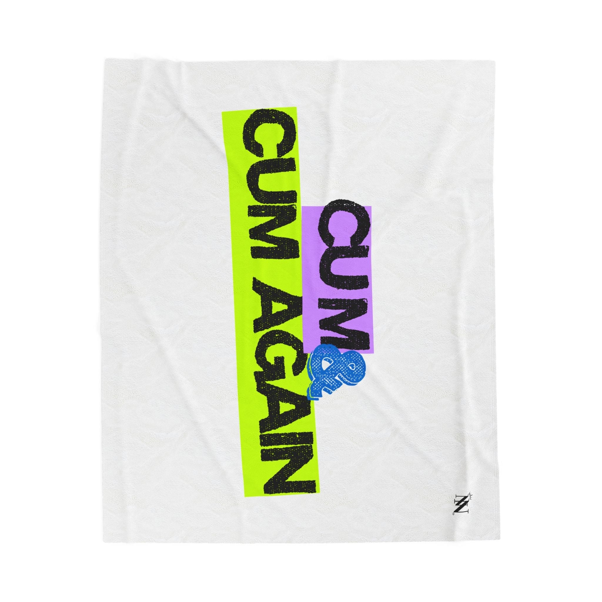 Cum & Cum Again | Mix & Match Velveteen Fun-Flirty Lovers’ Blankets