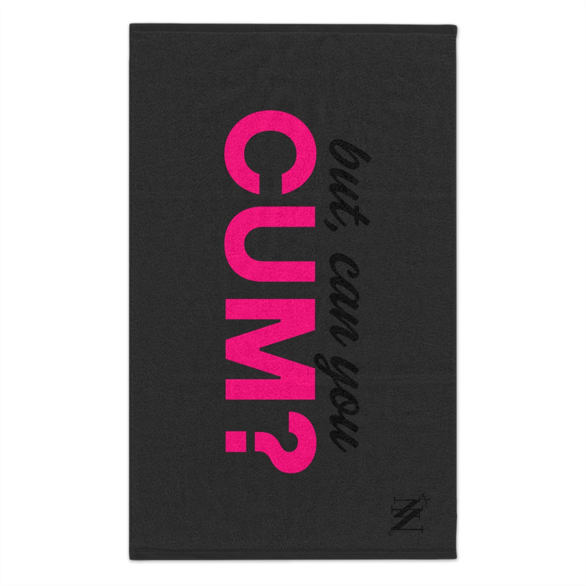 But Can You Cum? Dark Grey | Mix & Match Soft Fun-Flirty Lovers’ Towels