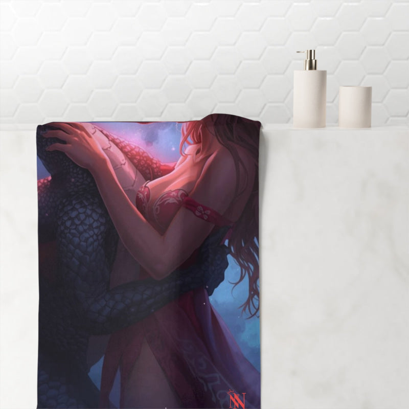 Elf’s Pet Dragon Fantasy | Mix & Match XL Fun-Flirty Lovers’ Towels