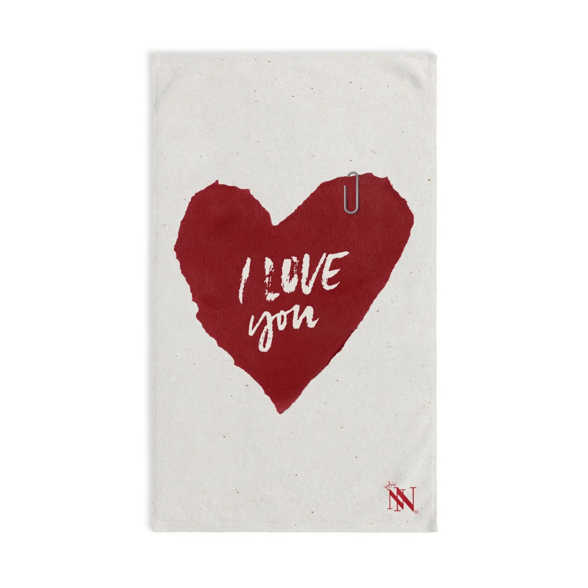 I Love You Paper Note Cum Towel
