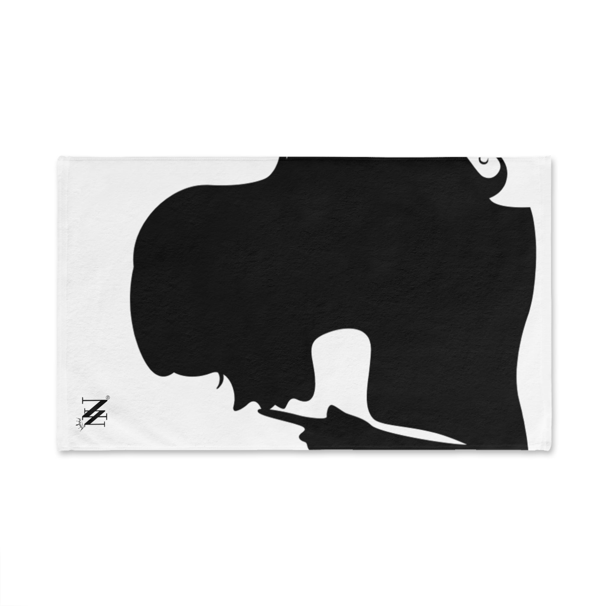 SHHH Girl Silhouette Cum Towel