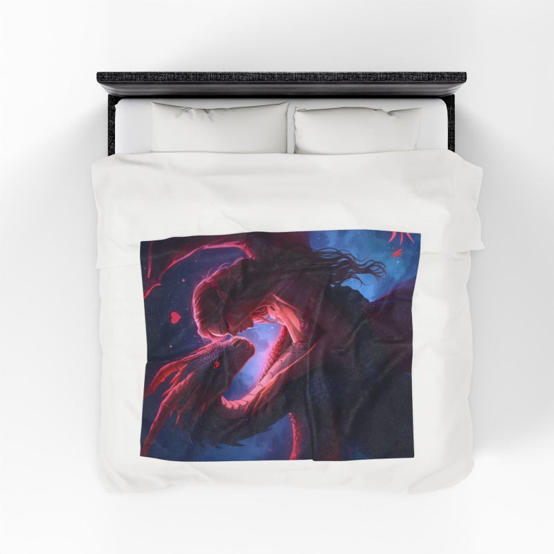 Elf’s Pet Dragon Fantasy | Mix & Match Soft Fun-Flirty Lovers’ Blankets