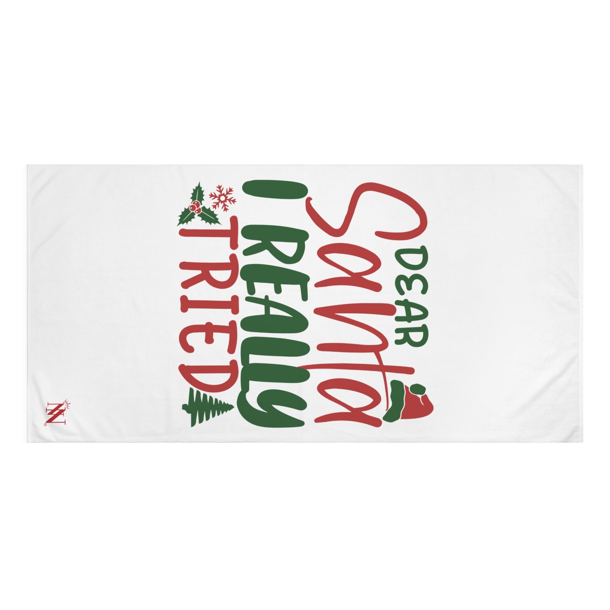 Dear Santa I Really Tried | Mix & Match XL Fun-Flirty Lovers’ Towels