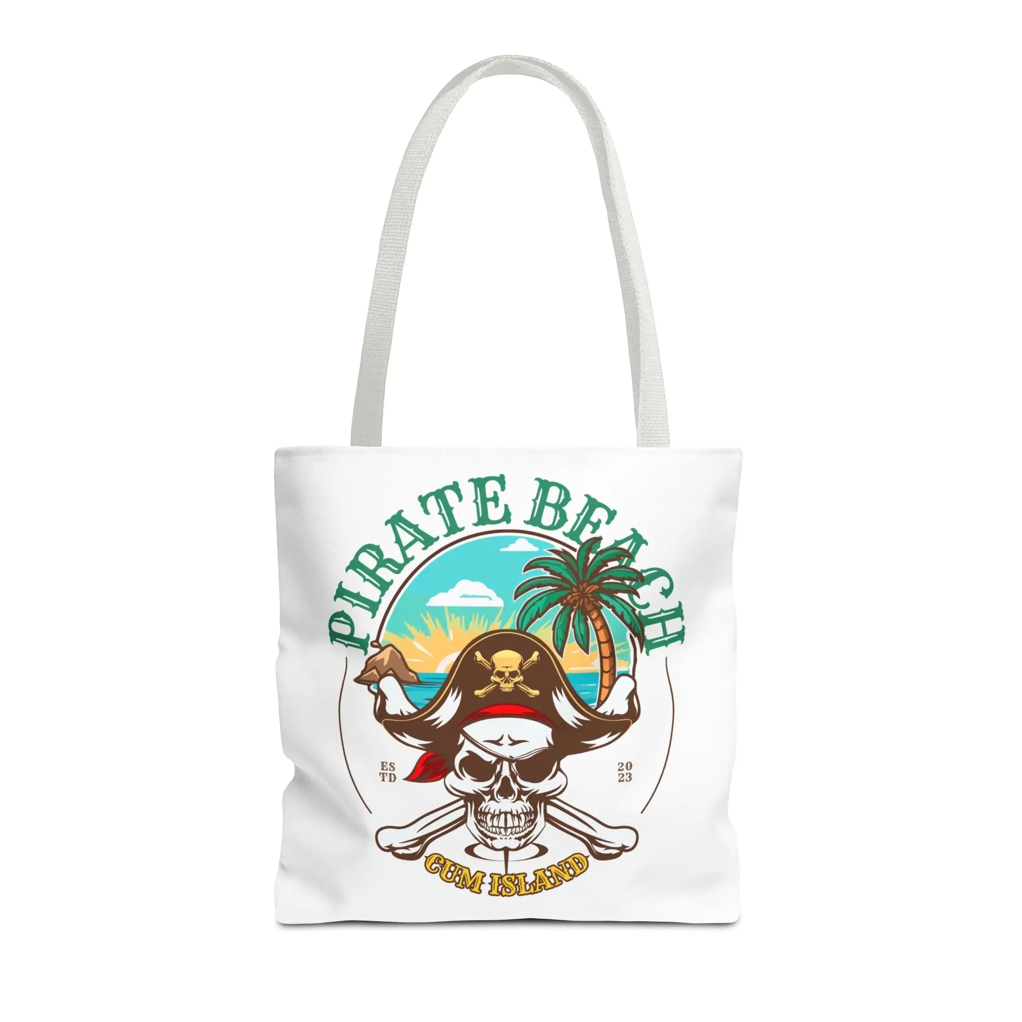 Cum Island Pirate Beach Fun Everyday Cute Tote Bag