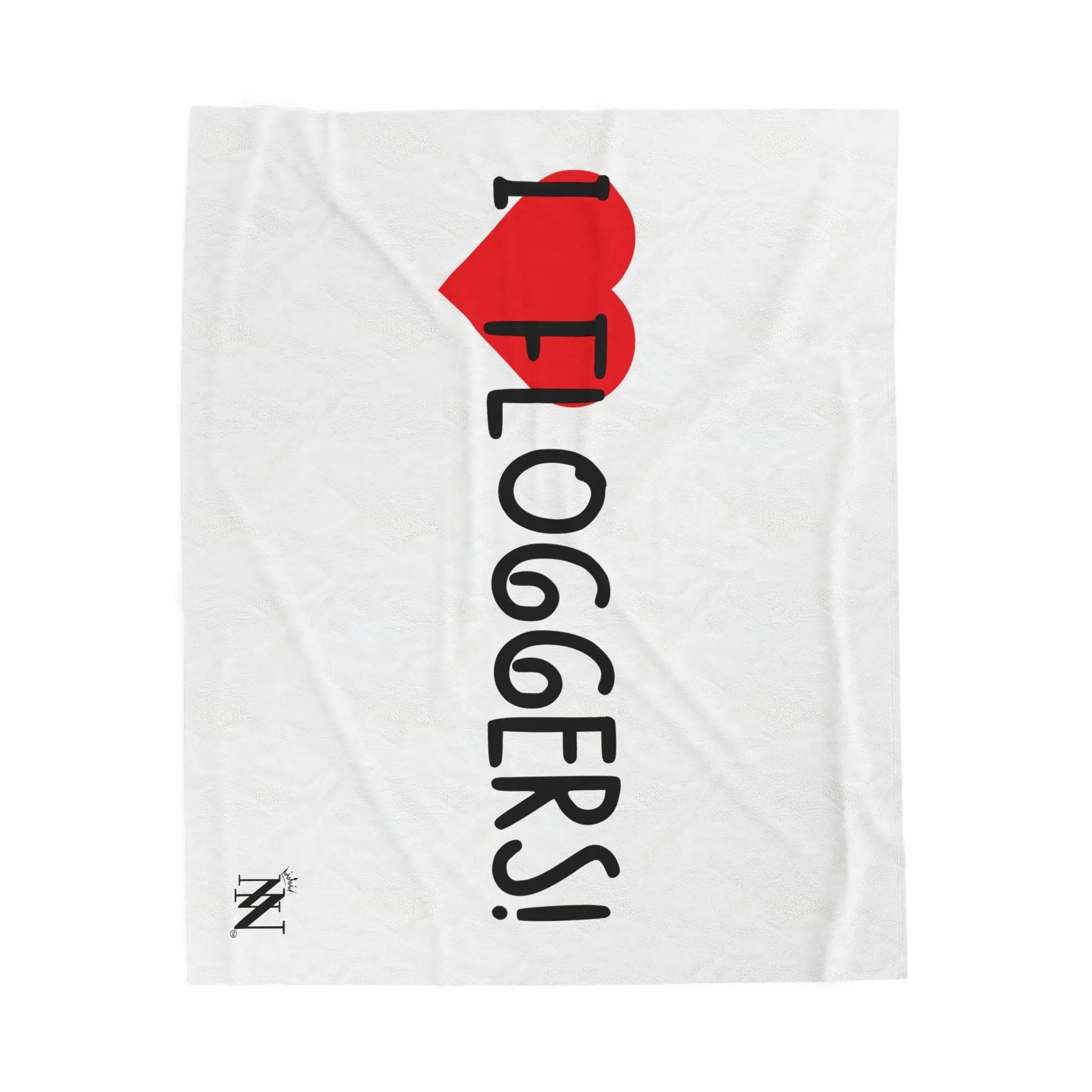 I Heart Floggers | Mix & Match Velveteen Fun-Flirty Lovers’ Blankets
