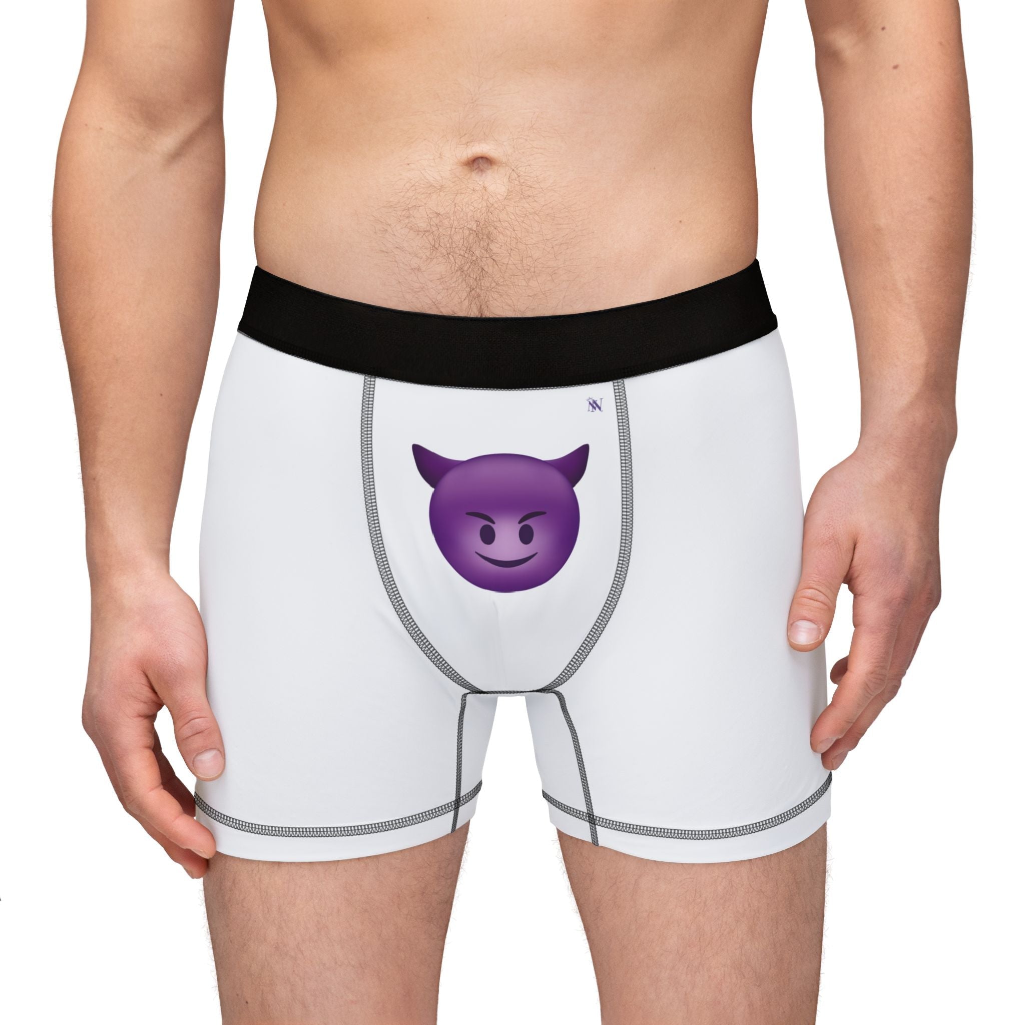 Naughty Devil Emoji | Mix & Match Fun-Flirty Lovers’ Boxer Briefs