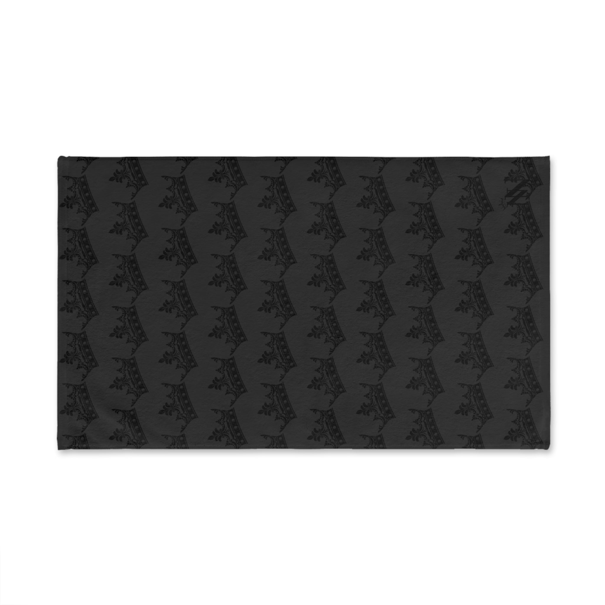 Crown Queen Pattern Dark Grey Cum Towel