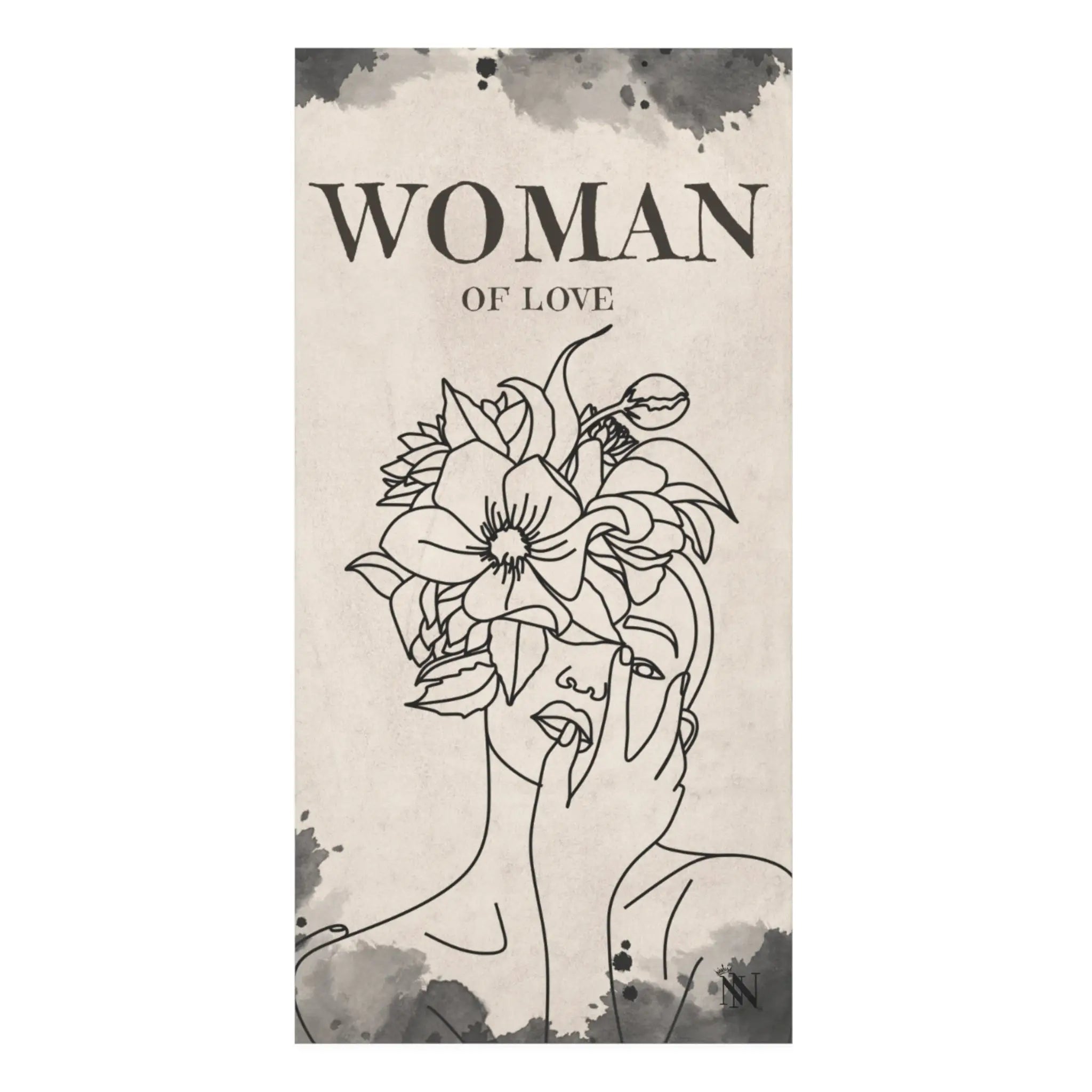 Woman of Love Vintage Beach Towel