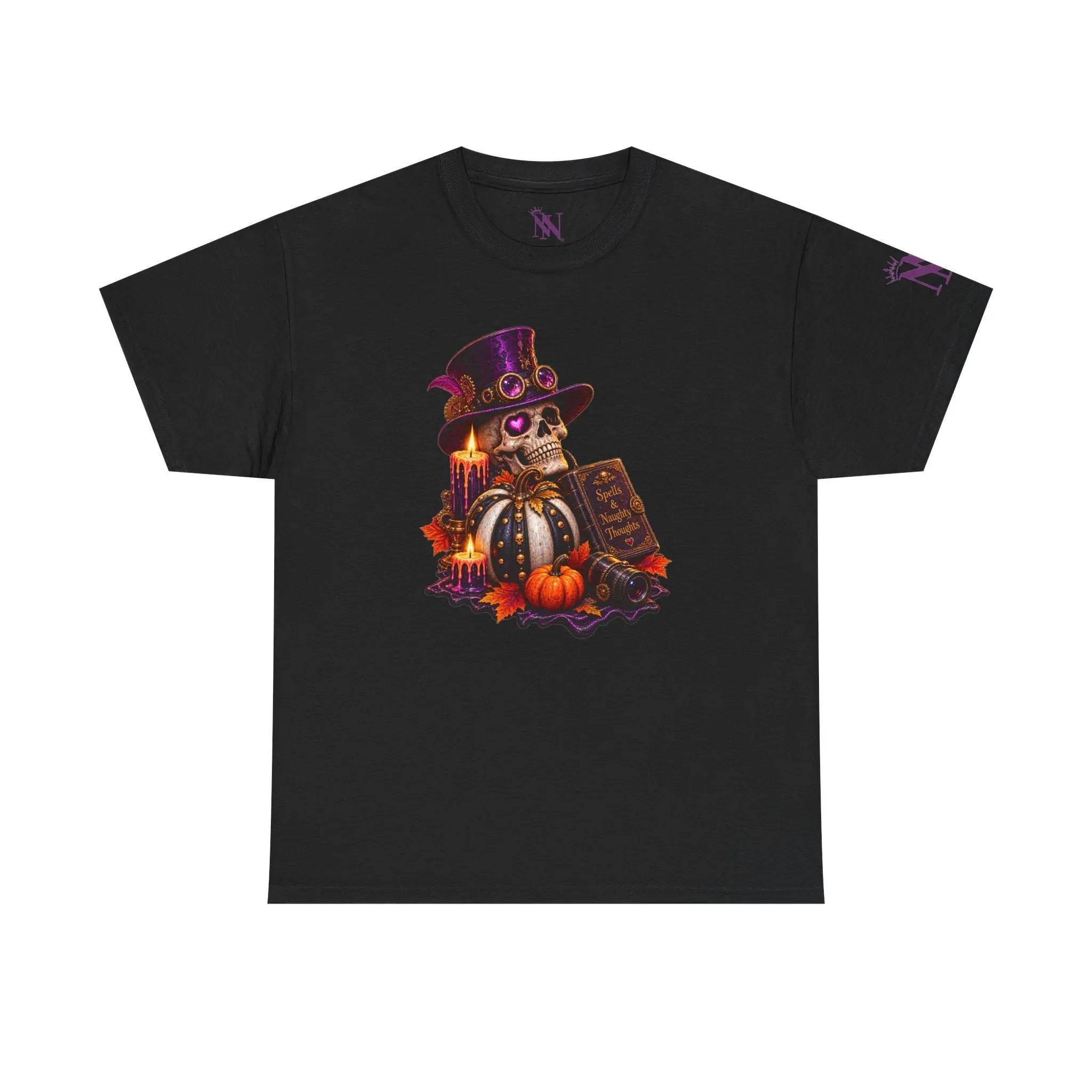 Spells & Naughty Thoughts Skull | Nectar Napkins Fun-Flirty Lovers’ T-Shirts