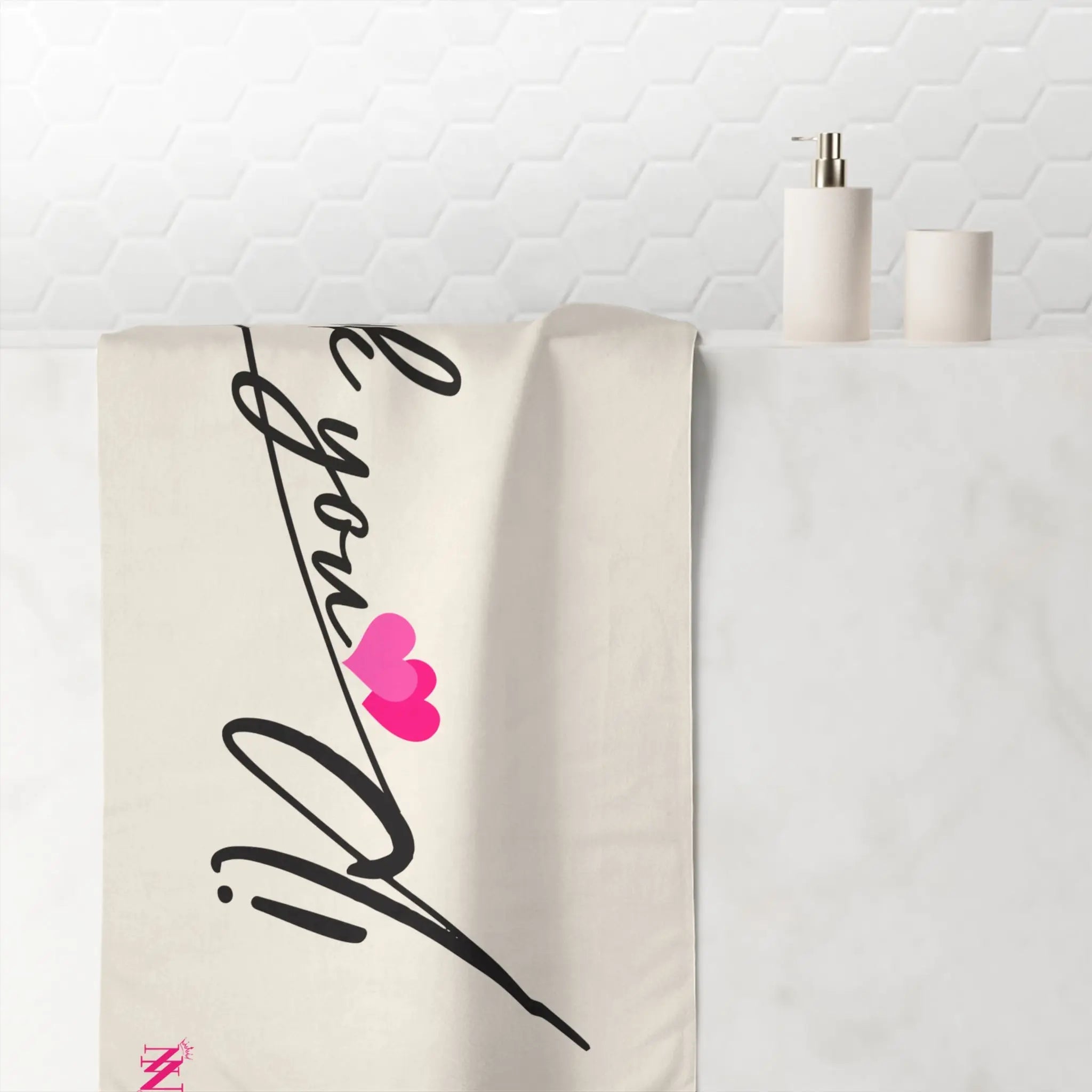 Thank You Hearts D! | Mix & Match XL Fun-Flirty Lovers’ Towels