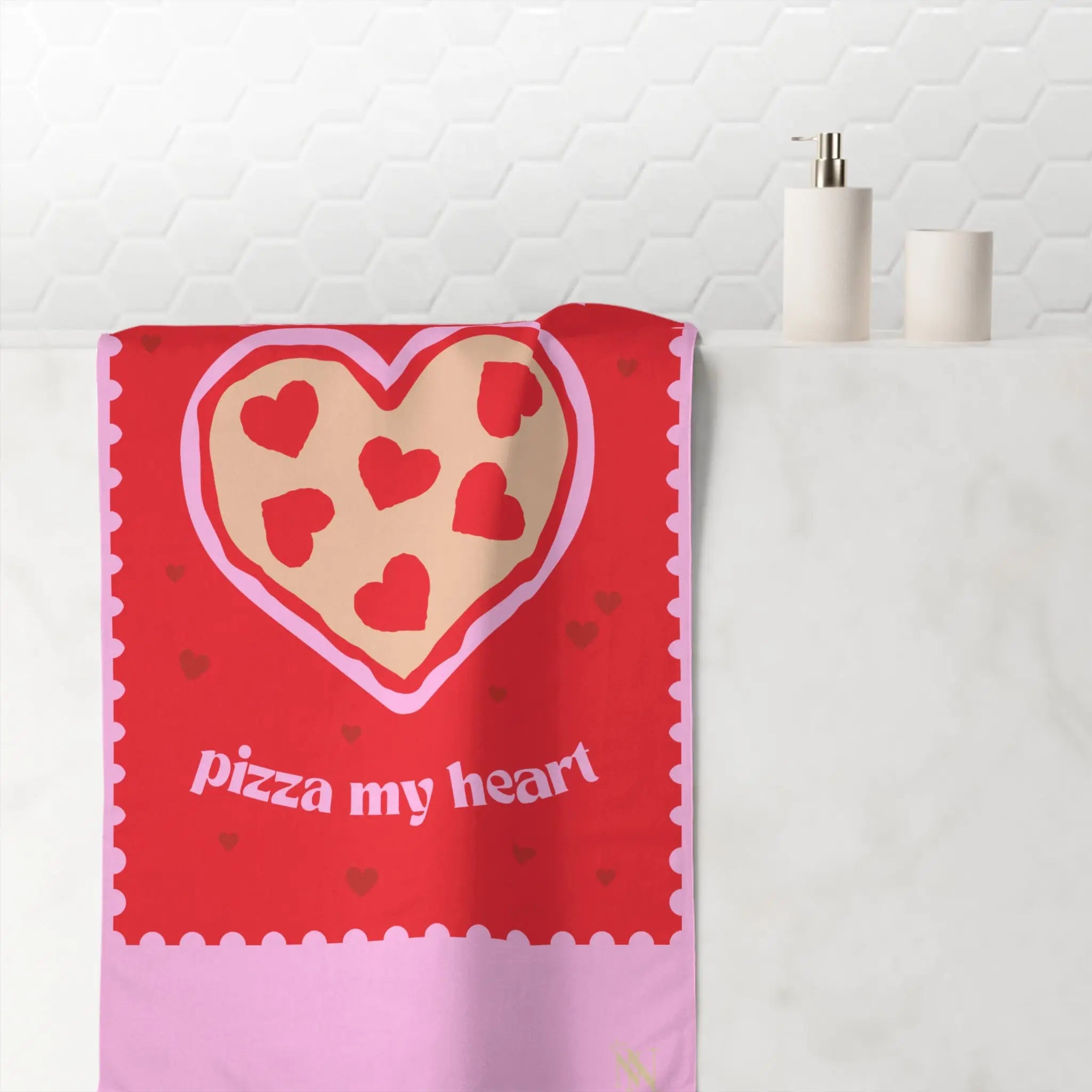 You Have a Pizza My Heart | Mix & Match XL Fun-Flirty Lovers’ Towels
