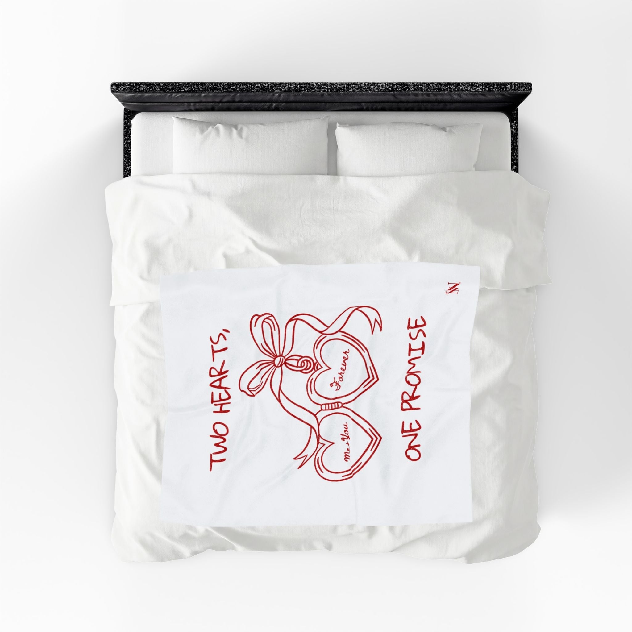 Two Hearts One Promise Blanket