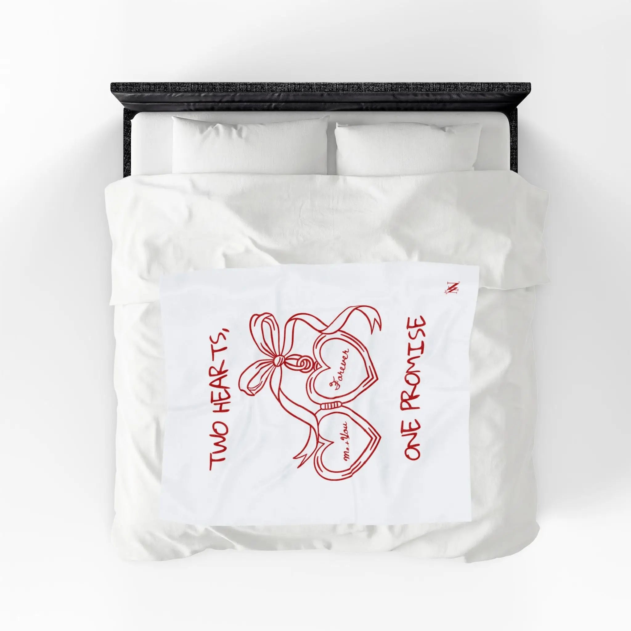 Two Hearts One Promise Blanket
