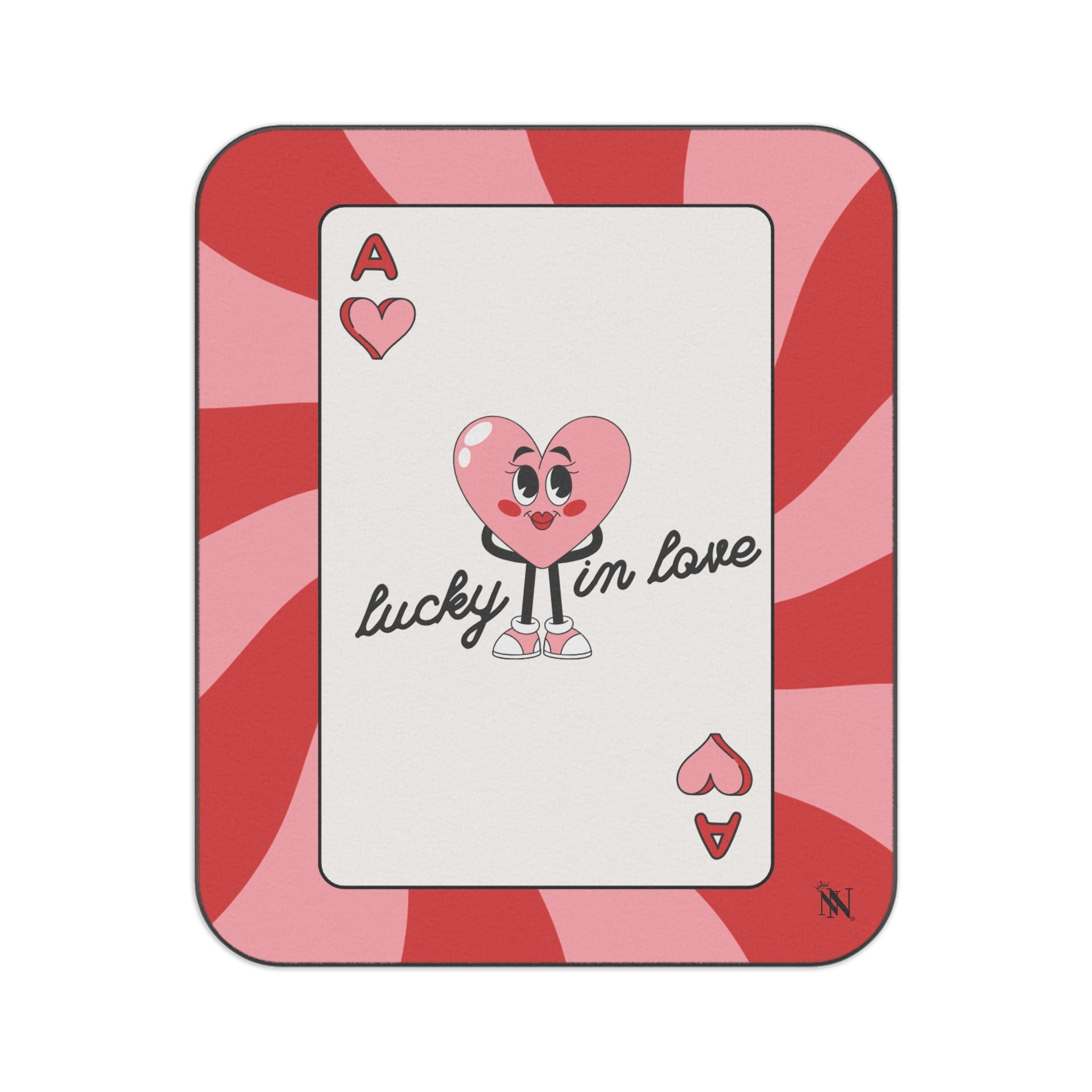 Lucky in Love Card Sex Blanket