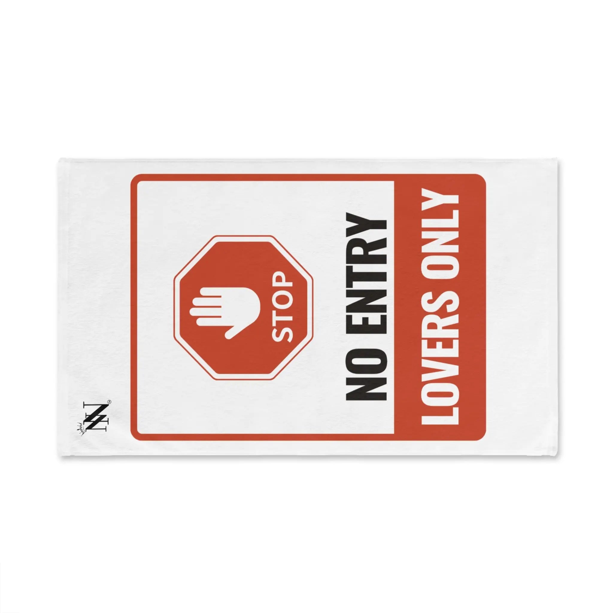 No Entry Lovers Only Sign Cum Towel