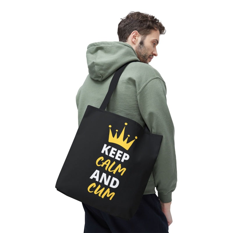 Keep Calm & Cum Queen King | Mix & Match Fun-Flirty Lovers’ Totes