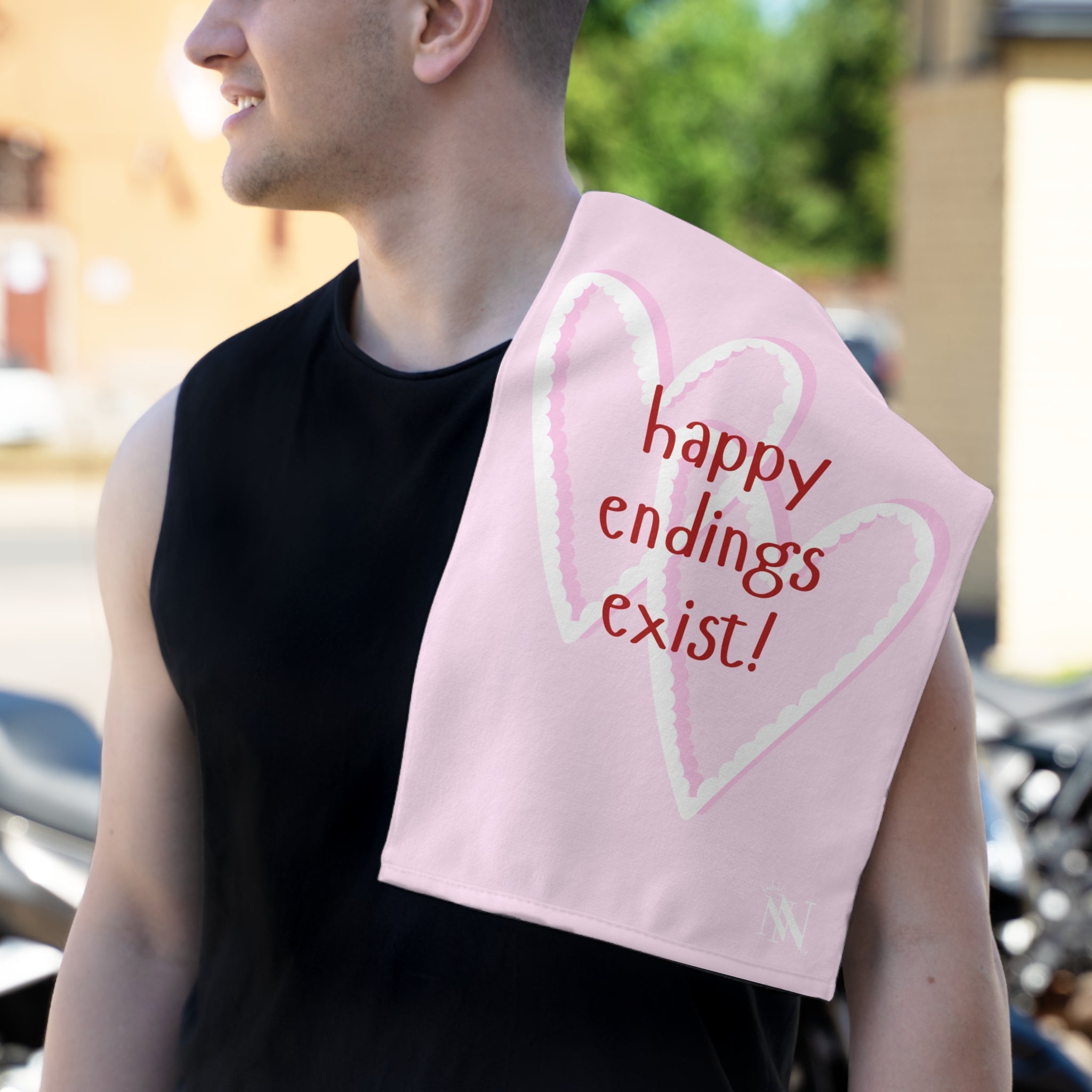 Happy Endings Exist! Two Hearts | Mix & Match Soft Fun-Flirty Lovers’ Towels