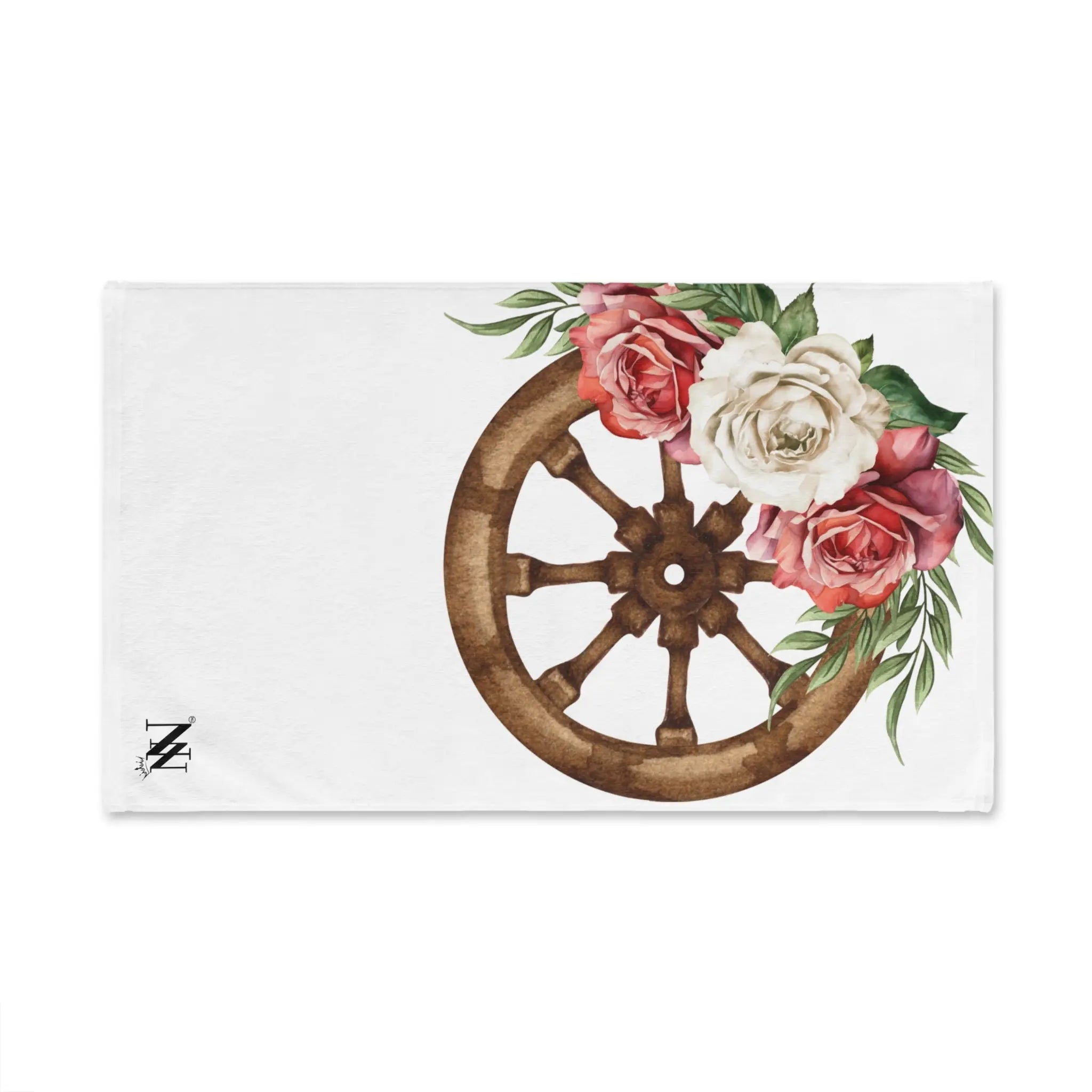 Wagon Wheel & Roses | Mix & Match Original Fun-Flirty Lovers’ Towels