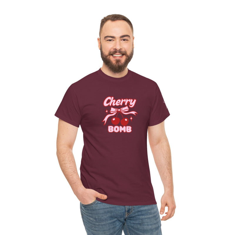 Cherry Bomb | Mix & Match Cotton Unisex Fun-Flirty Lovers’ T-Shirts