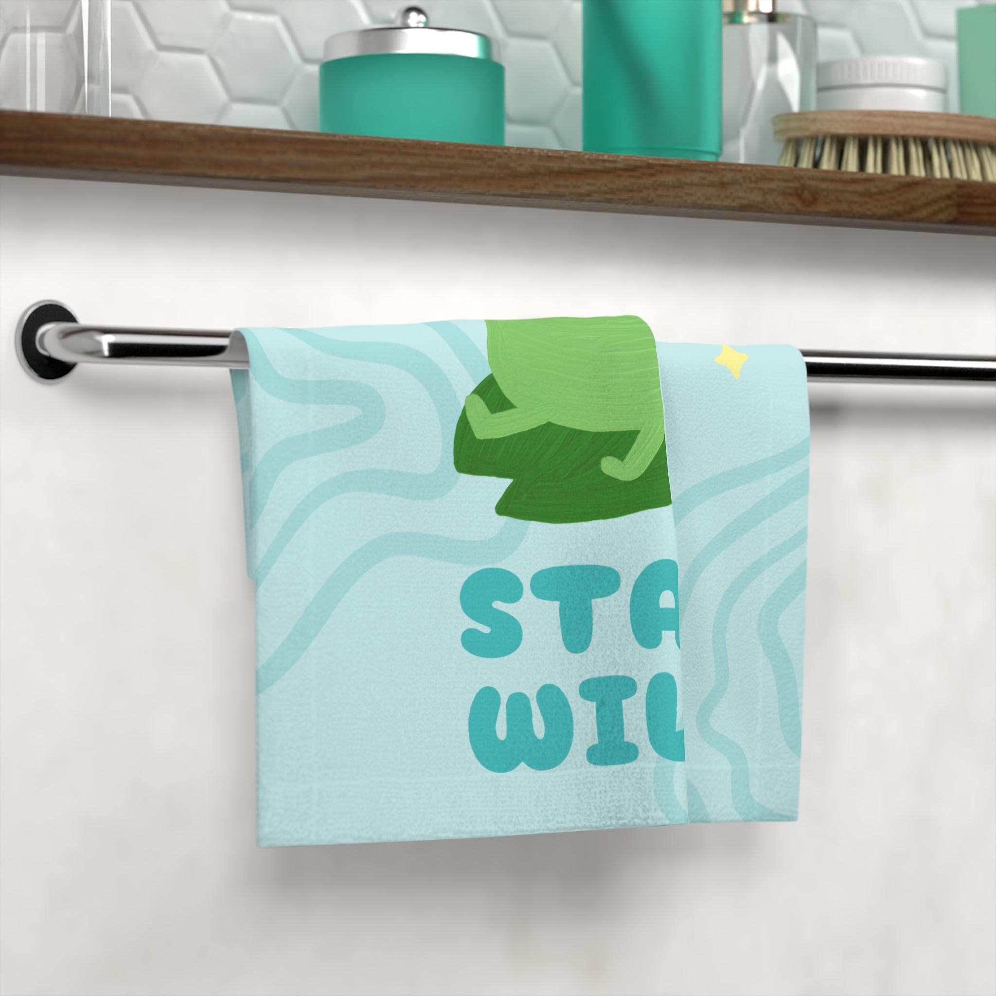 Stay Wild Cute Frog | Mix & Match Lils’ Fun-Flirty Lovers’ Towels