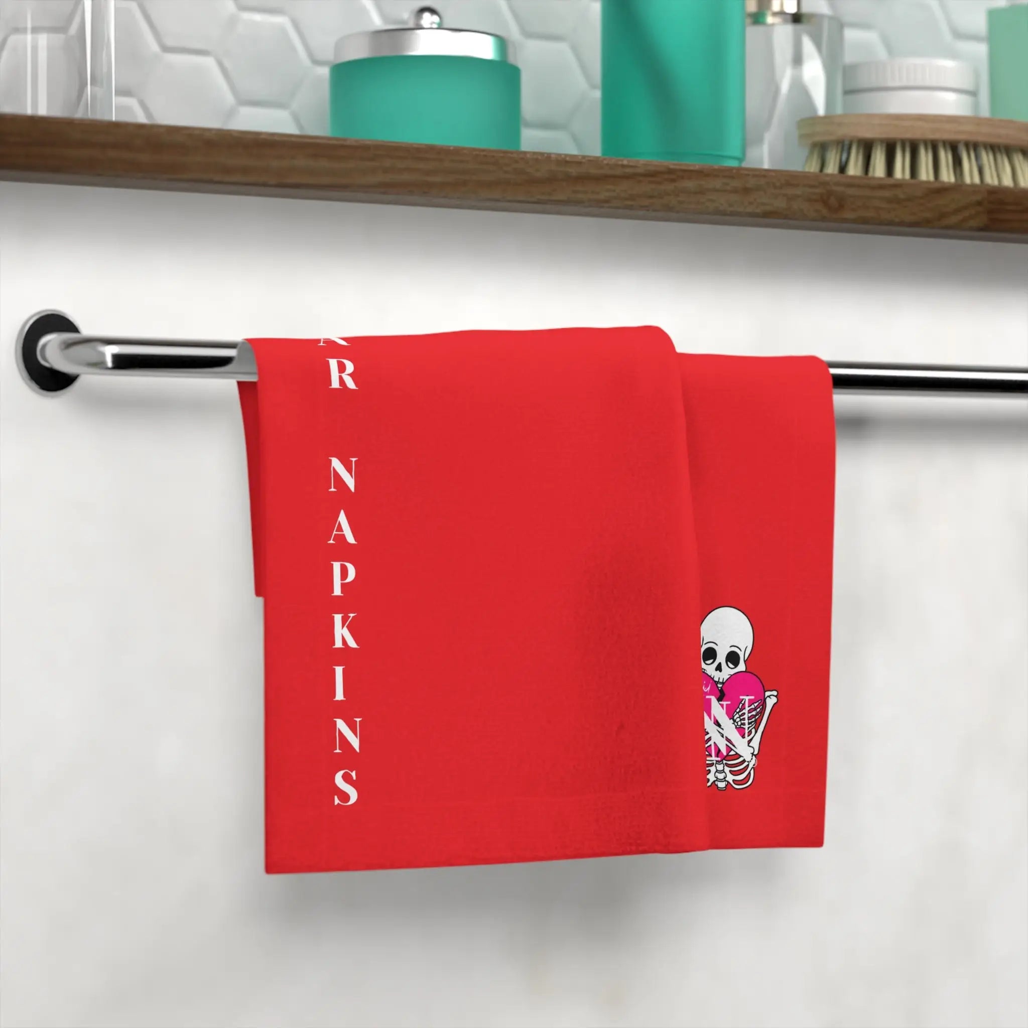 Nectar Napkins Brand Bright Red Microfiber Nut Rag