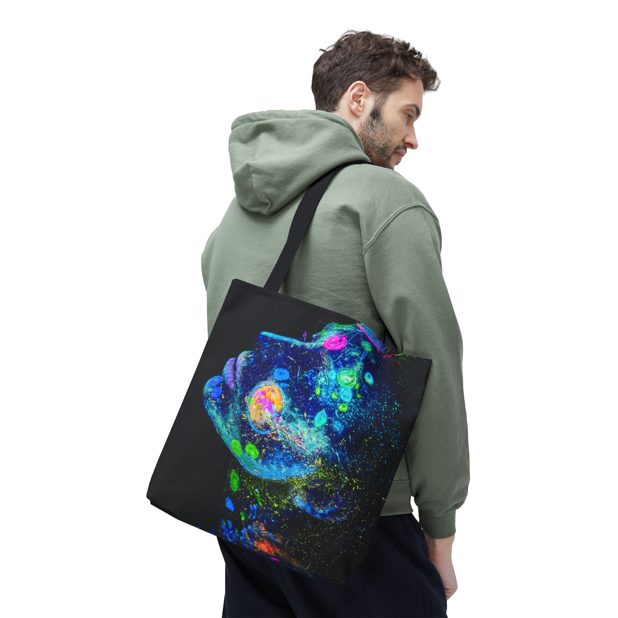 She Glows Blacklight Graphic | Mix & Match Fun-Flirty Loversā Totes
