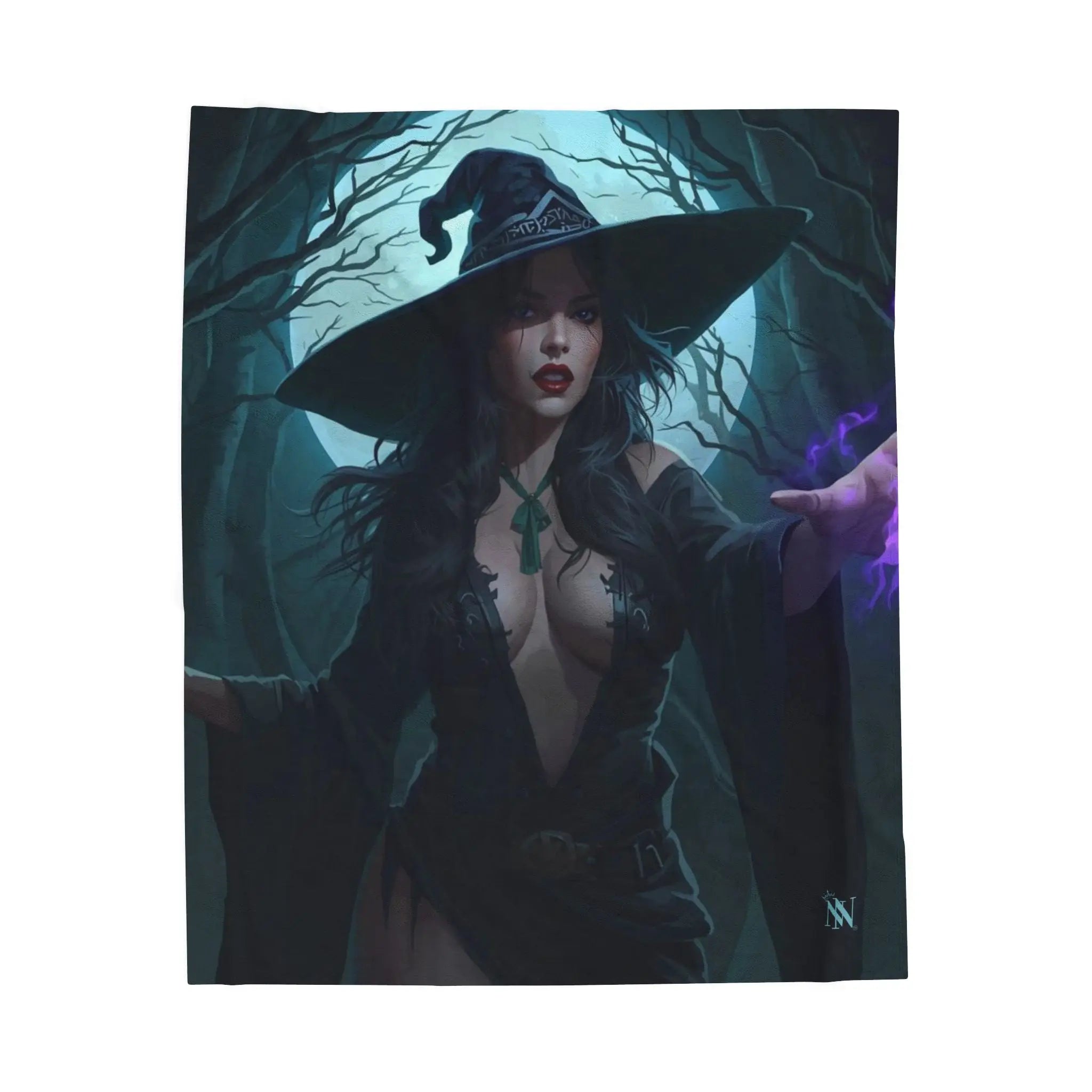 Gothic Witch Fantasy Women Couple Gifts Sexy Lovers’ Silky Soft Blanket