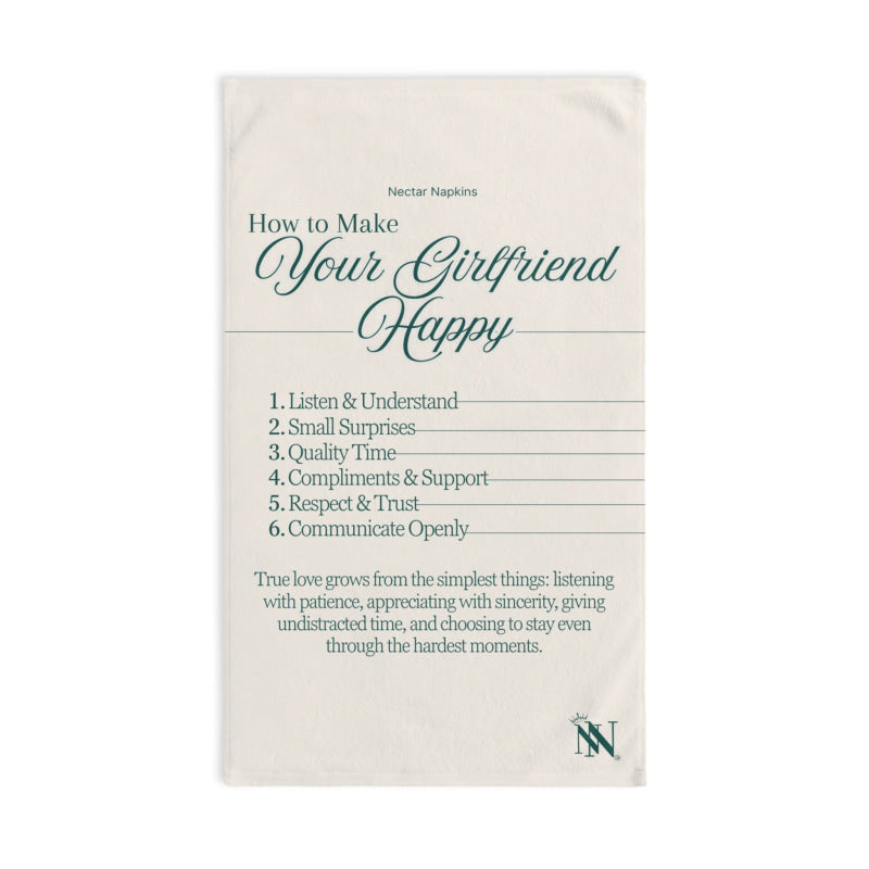 How to Make Your Girlfriend Happy Classic Large Super Soft Flirty Lovers’ Sex Towels