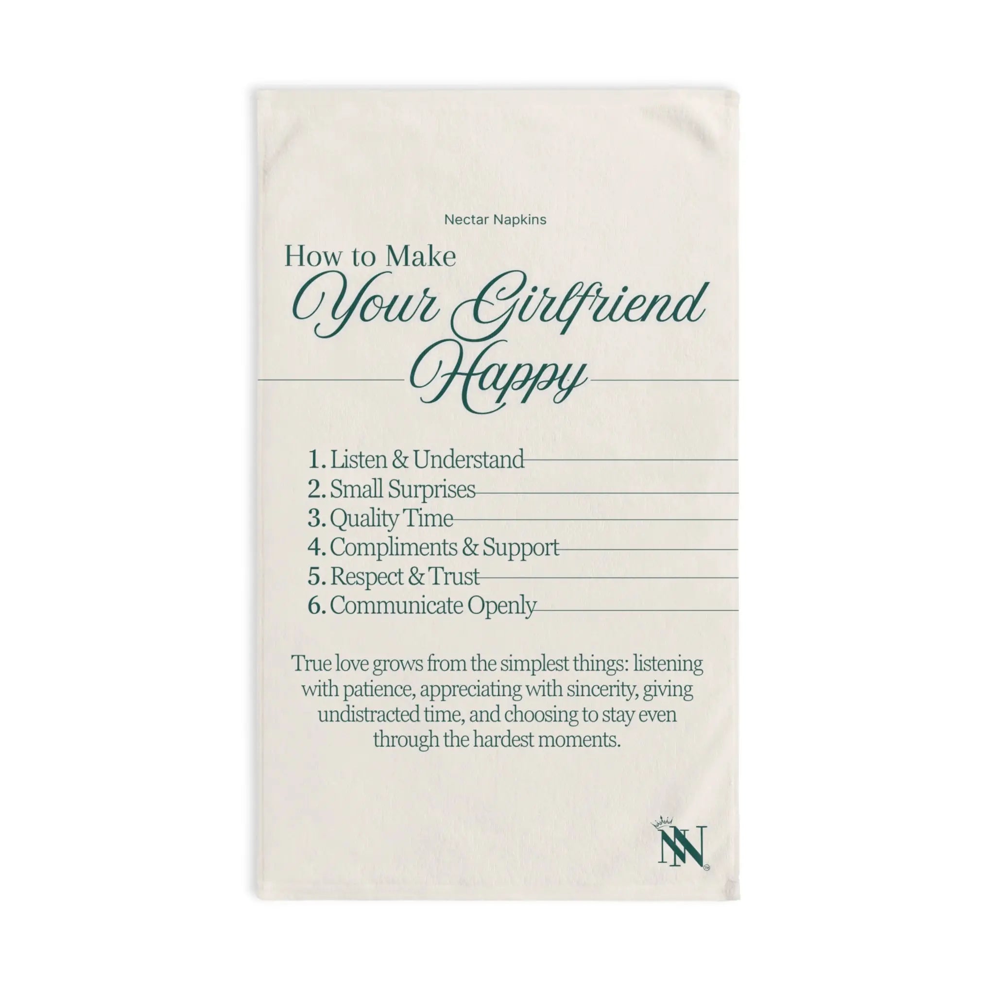 How to Make Your Girlfriend Happy | Mix & Match Classic Fun-Flirty Lovers’ Towels