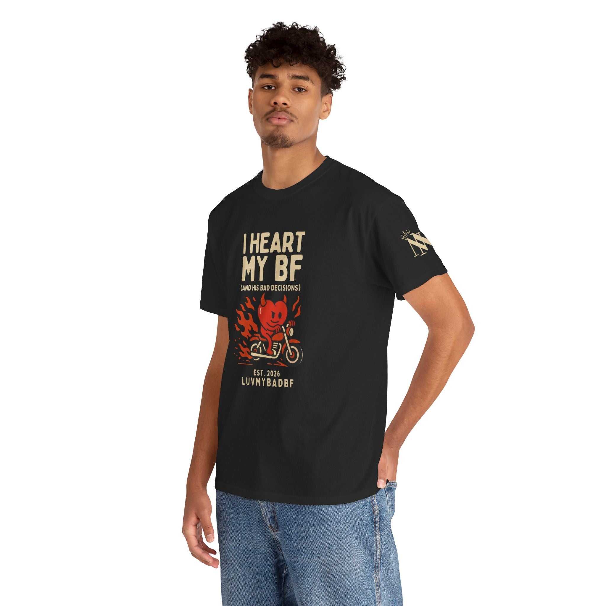 I Heart My BF | Mix & Match Cotton Unisex Fun-Flirty Lovers’ T-Shirts