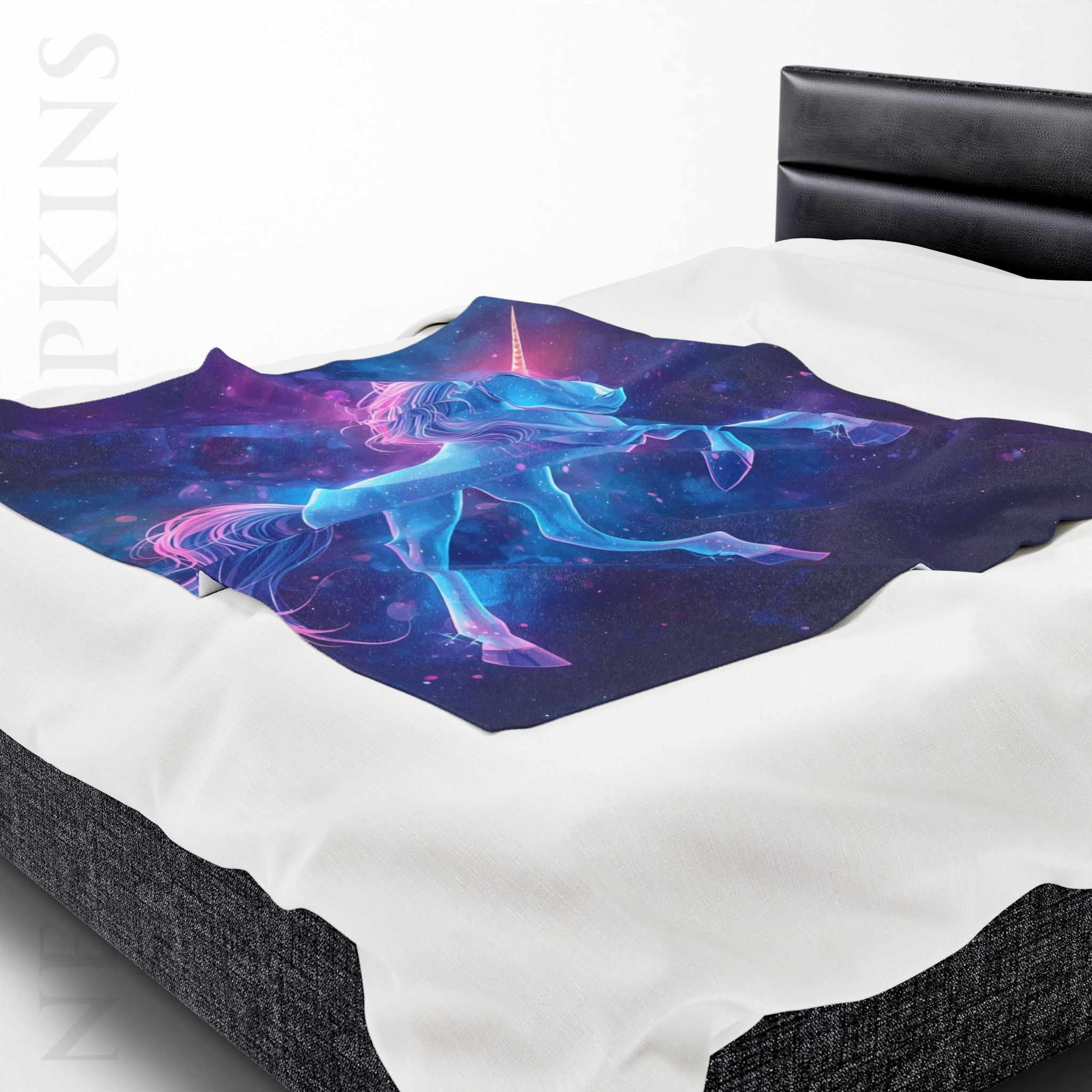Unicorn Glow Print | Mix & Match Velveteen Fun-Flirty Lovers’ Blankets