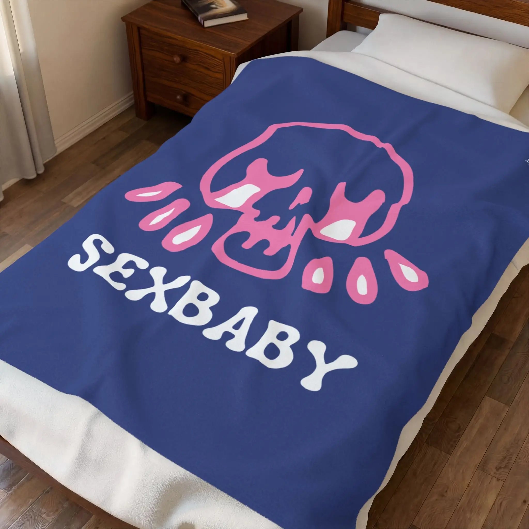 Sexbaby Crying Skull | Nectar Napkins Fun-Flirty Loversā Blankets