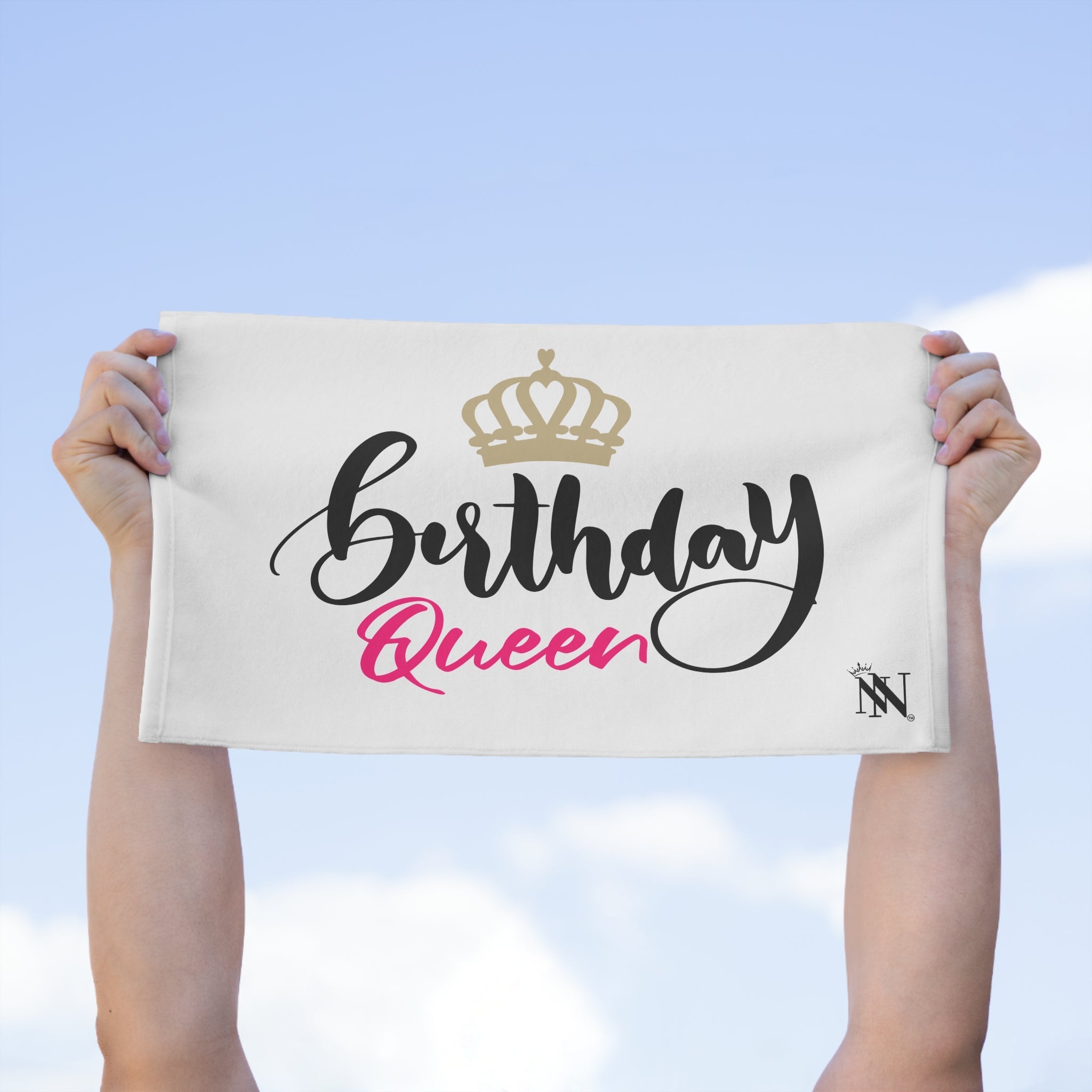 Gold Crown Birthday Queen | Mix & Match Soft Fun-Flirty Lovers’ Towels
