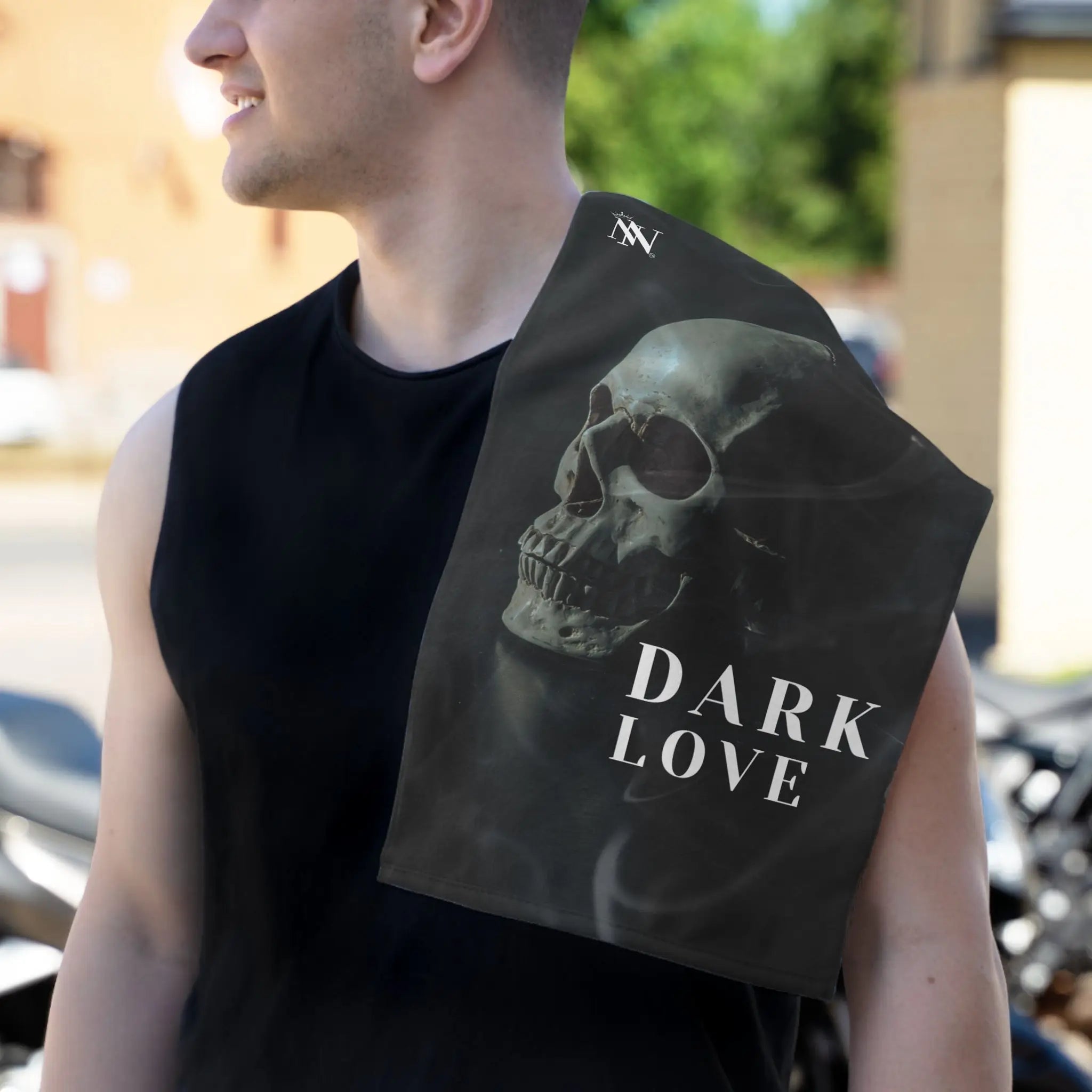 Dark Love Skull Photograph Sex Towel