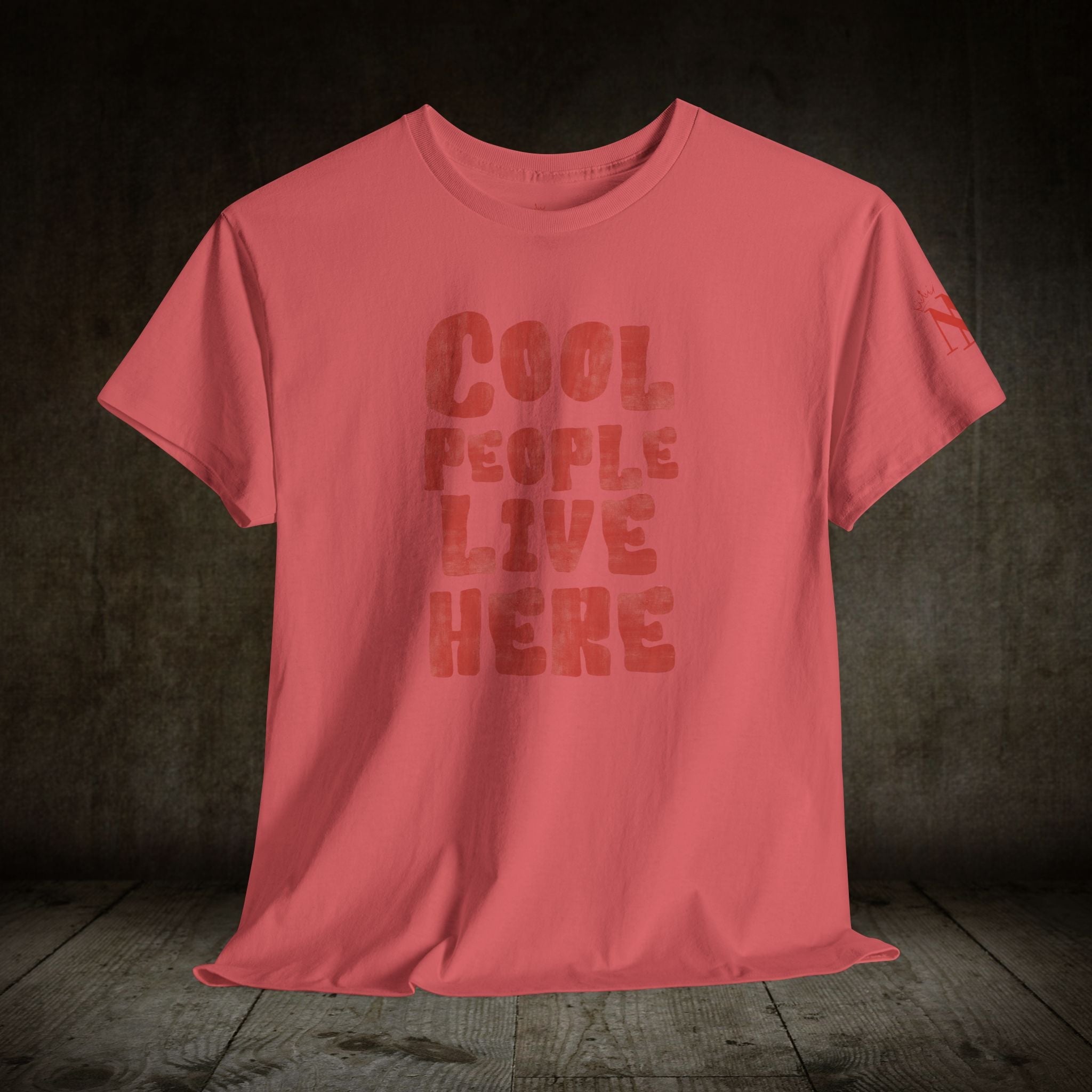 Cool People Live Here | Mix & Match Cotton Unisex Fun-Flirty Lovers’ T-Shirts