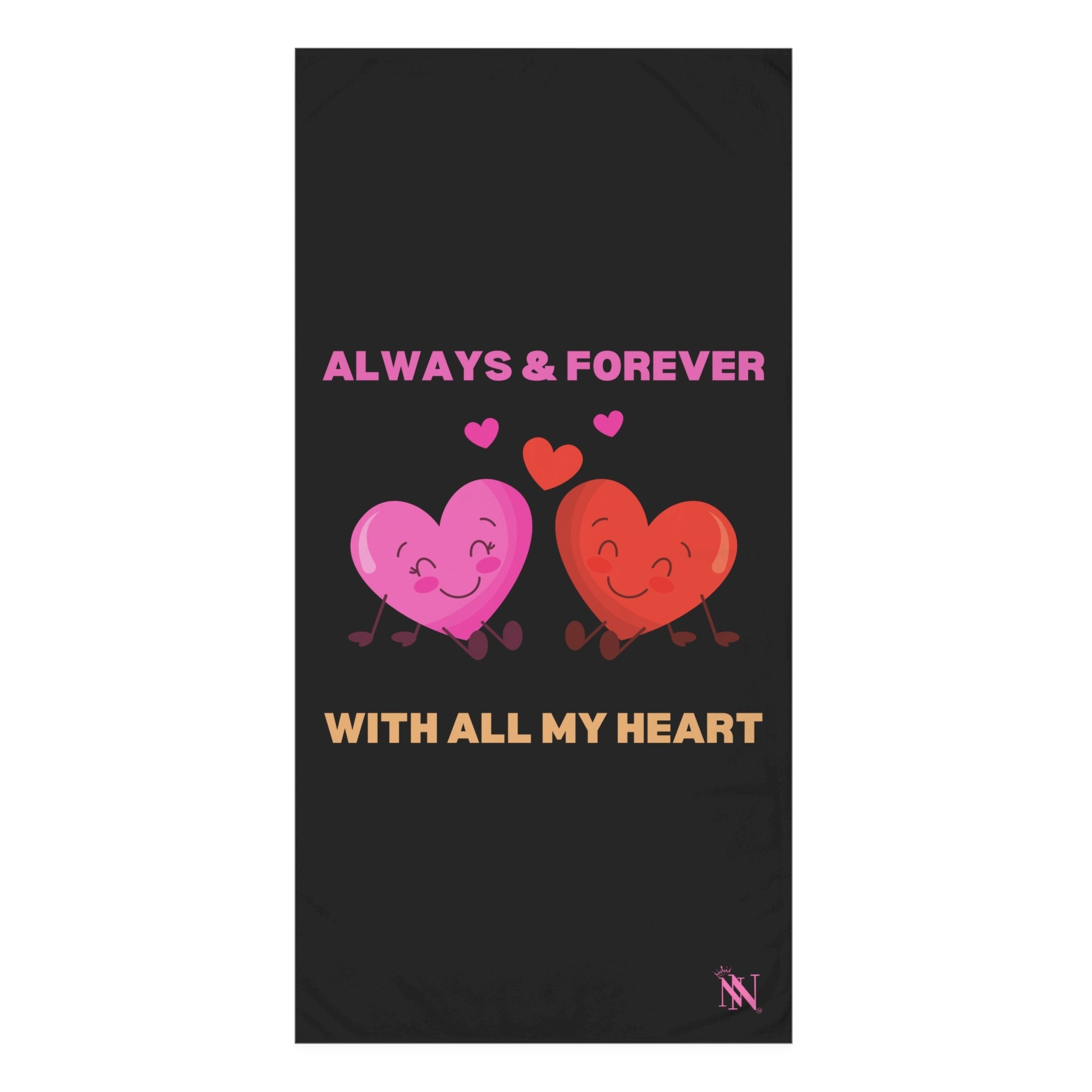 With All My Heart | Mix & Match XL Fun-Flirty Lovers’ Towels