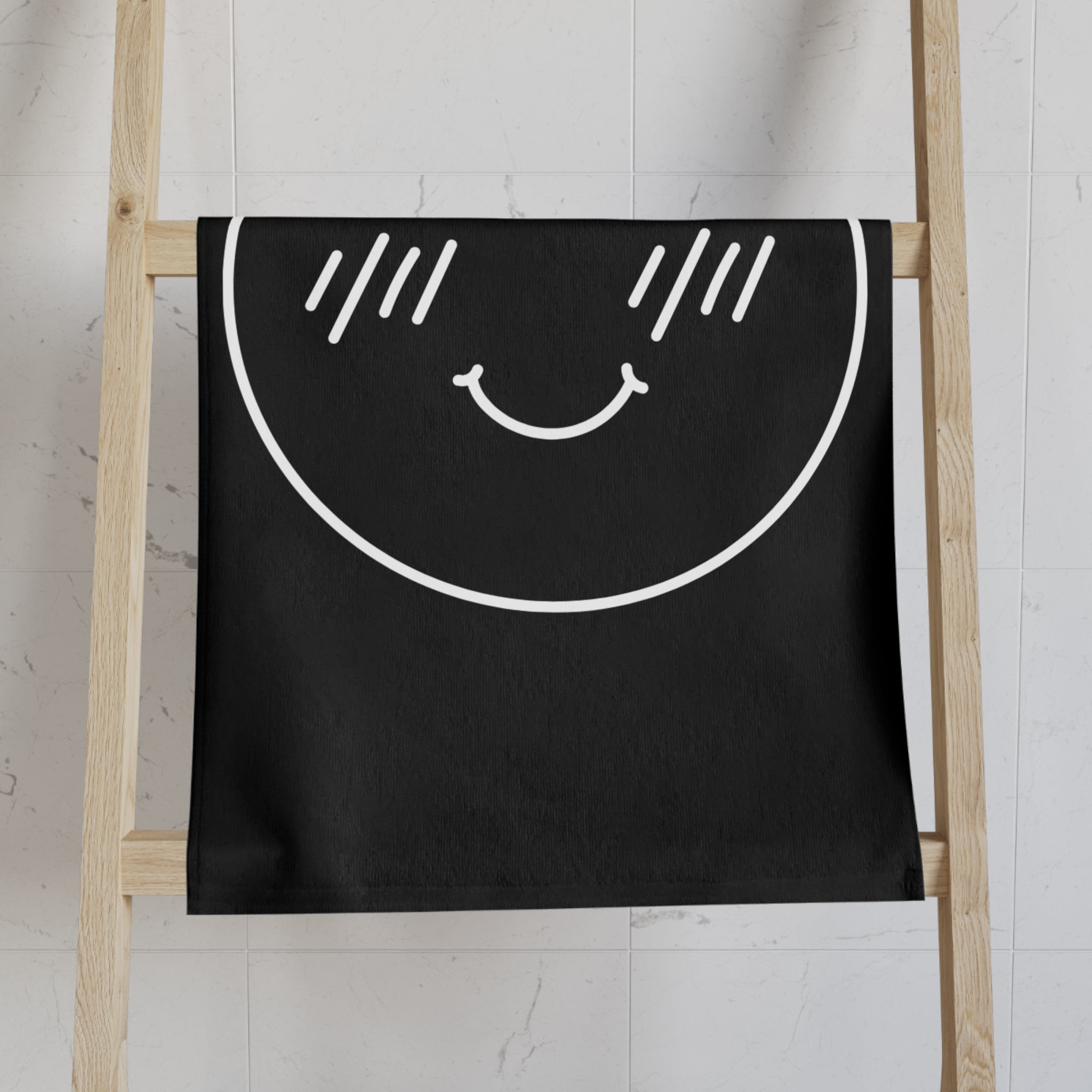 Yes Emoji Black Cum Towel