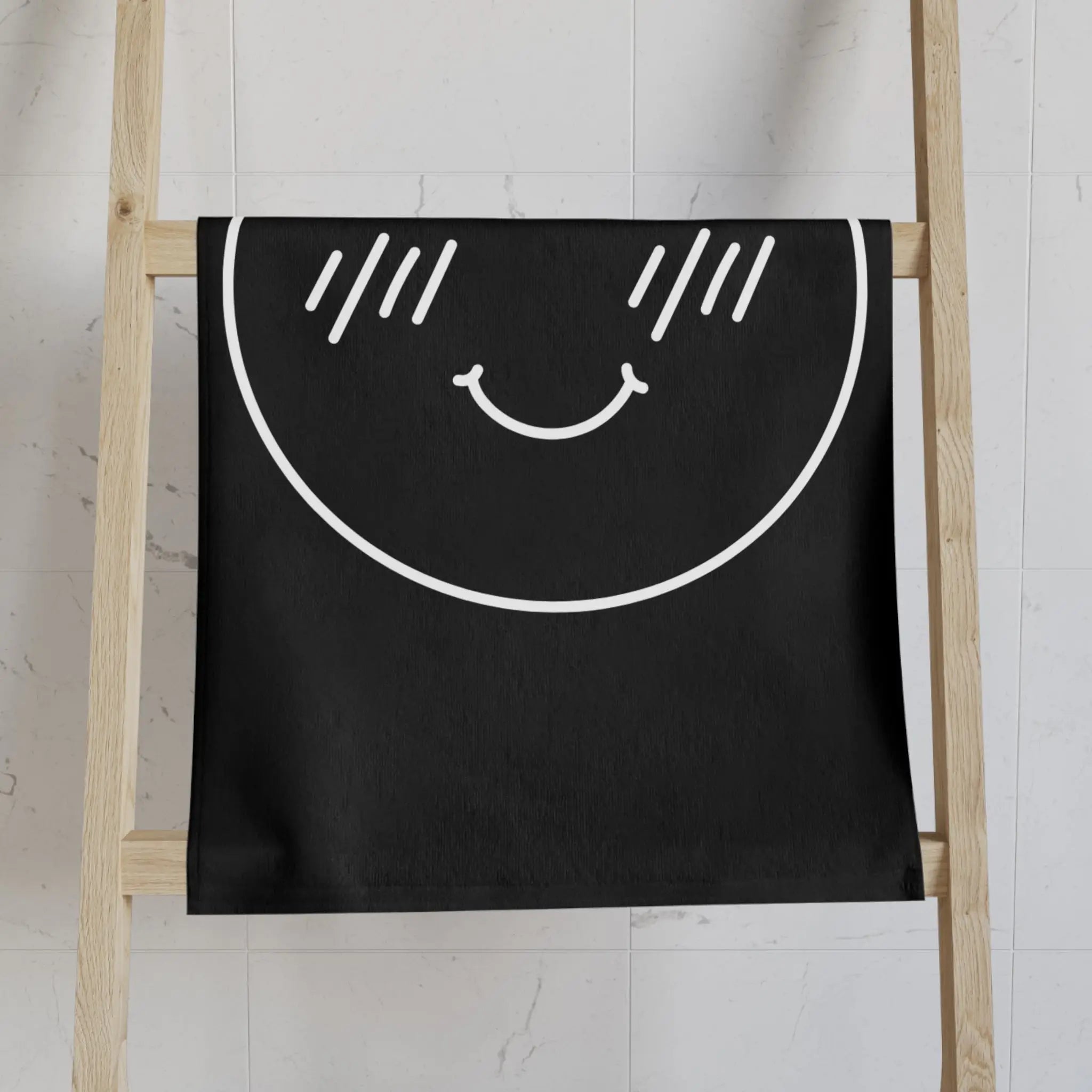 Yes Emoji Black Cum Towel